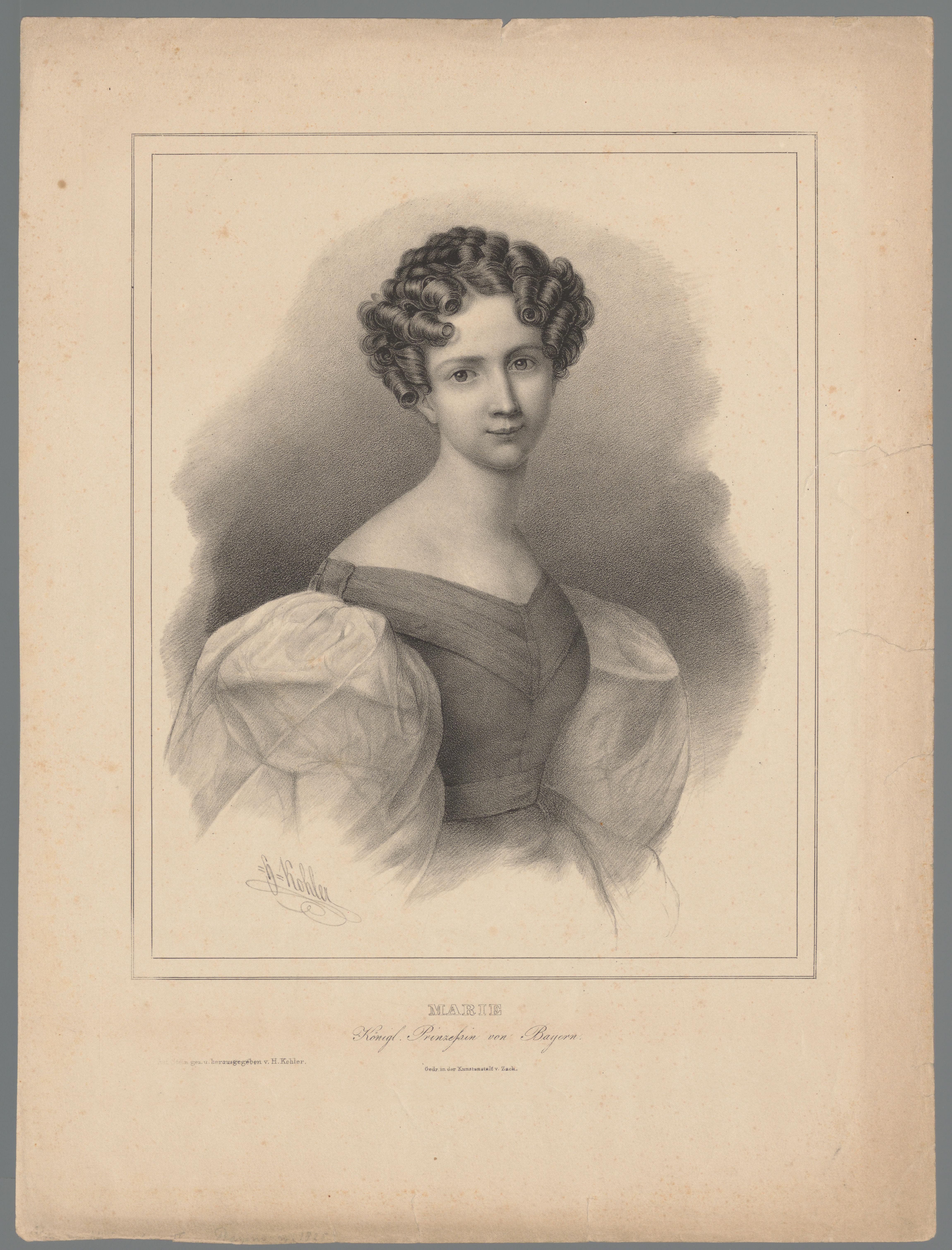 Portret van Maria van Beieren