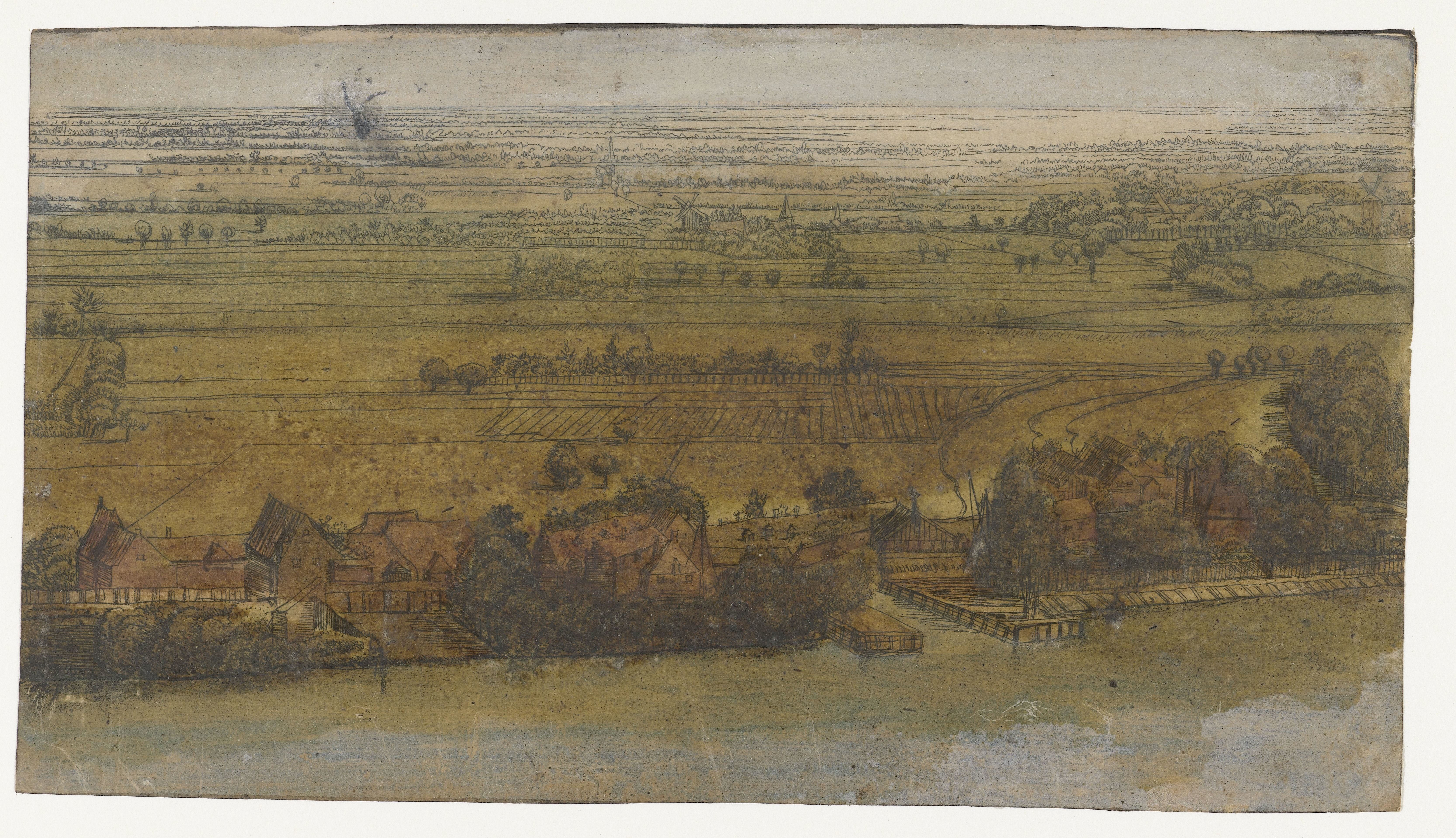 Dorp aan een rivier