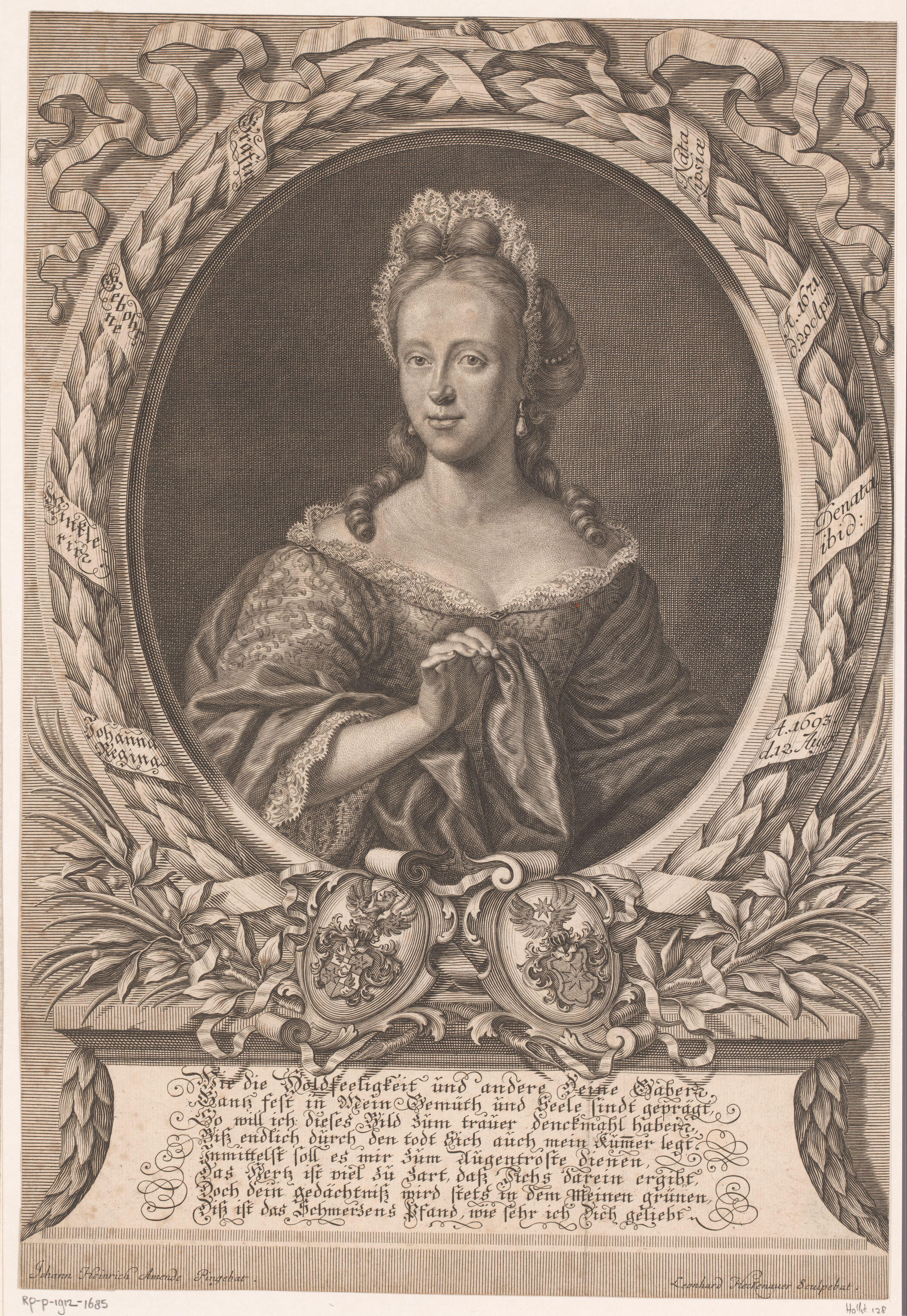Portret van Johanna Regina Winckler