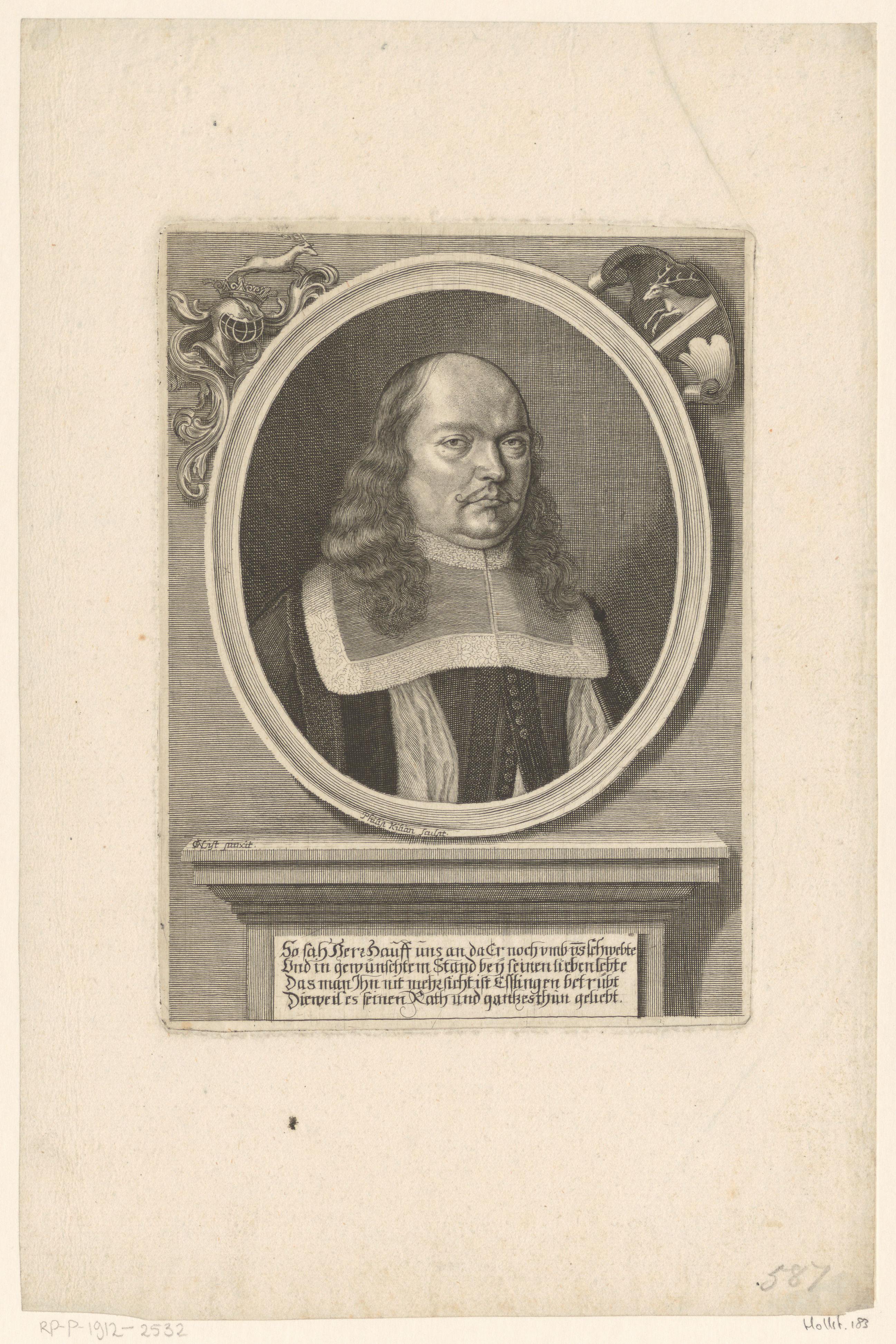 Portret van Georg Hauff
