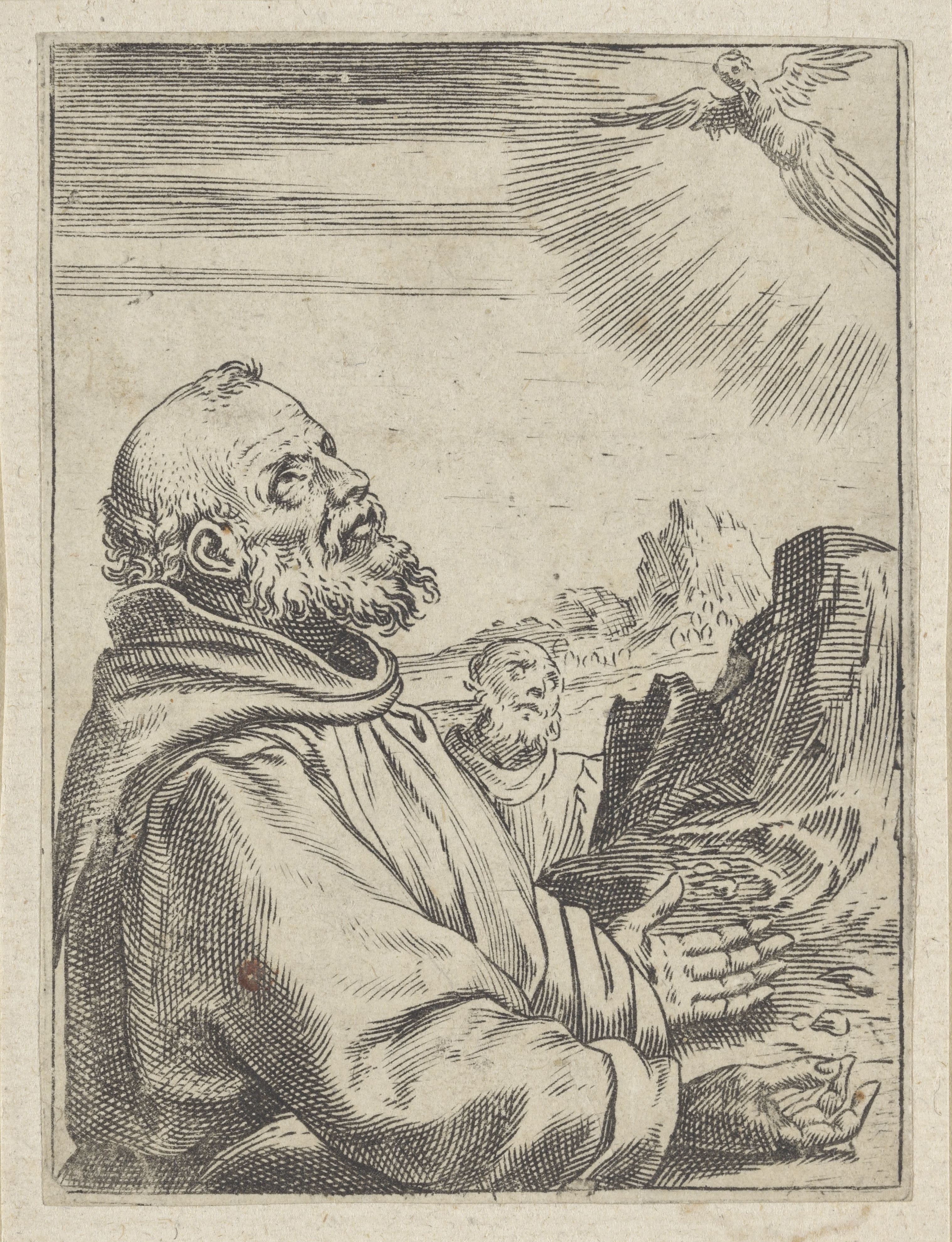 De heilige Franciscus ontvangt de stigmata