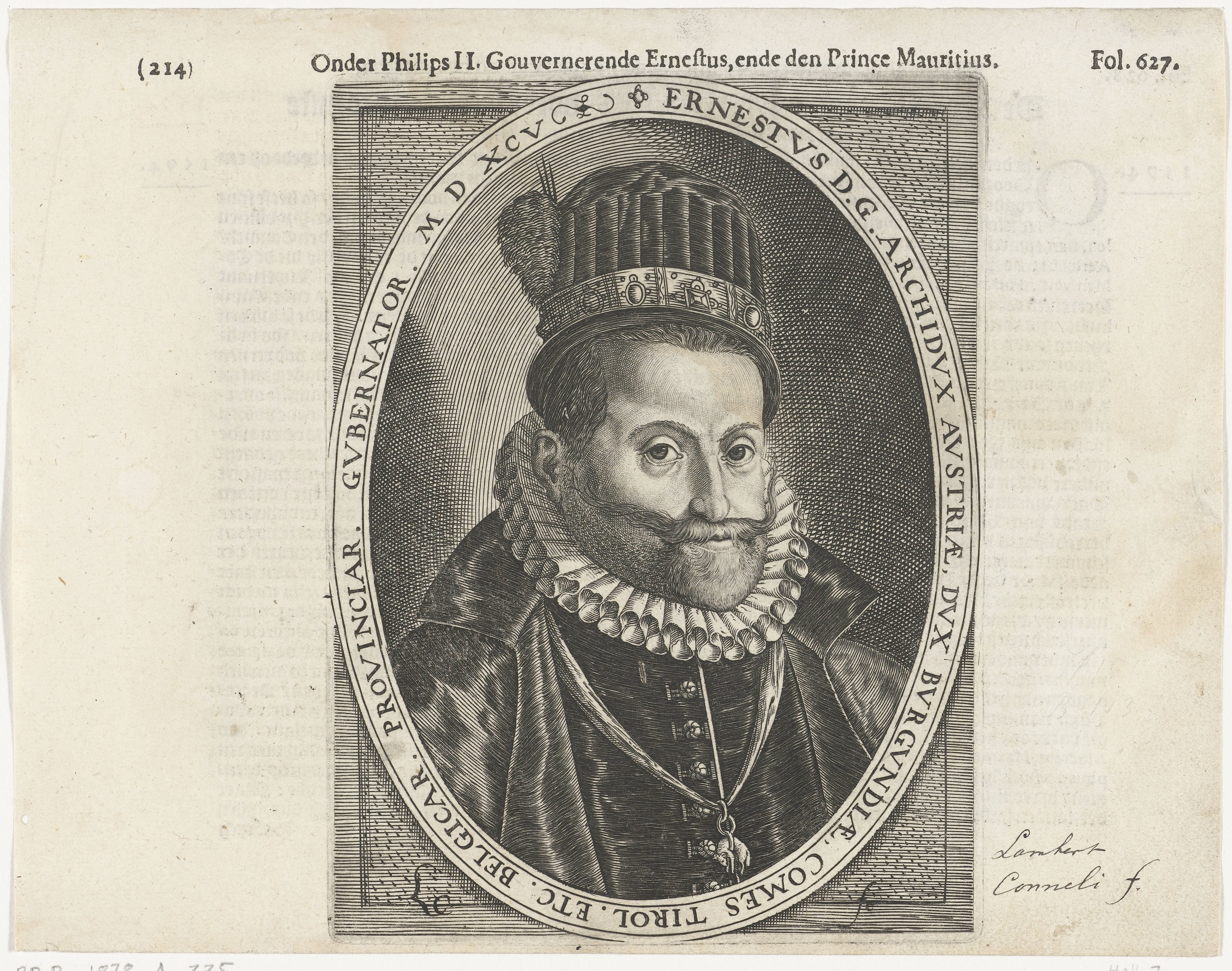 Portret van Ernst van Oostenrijk