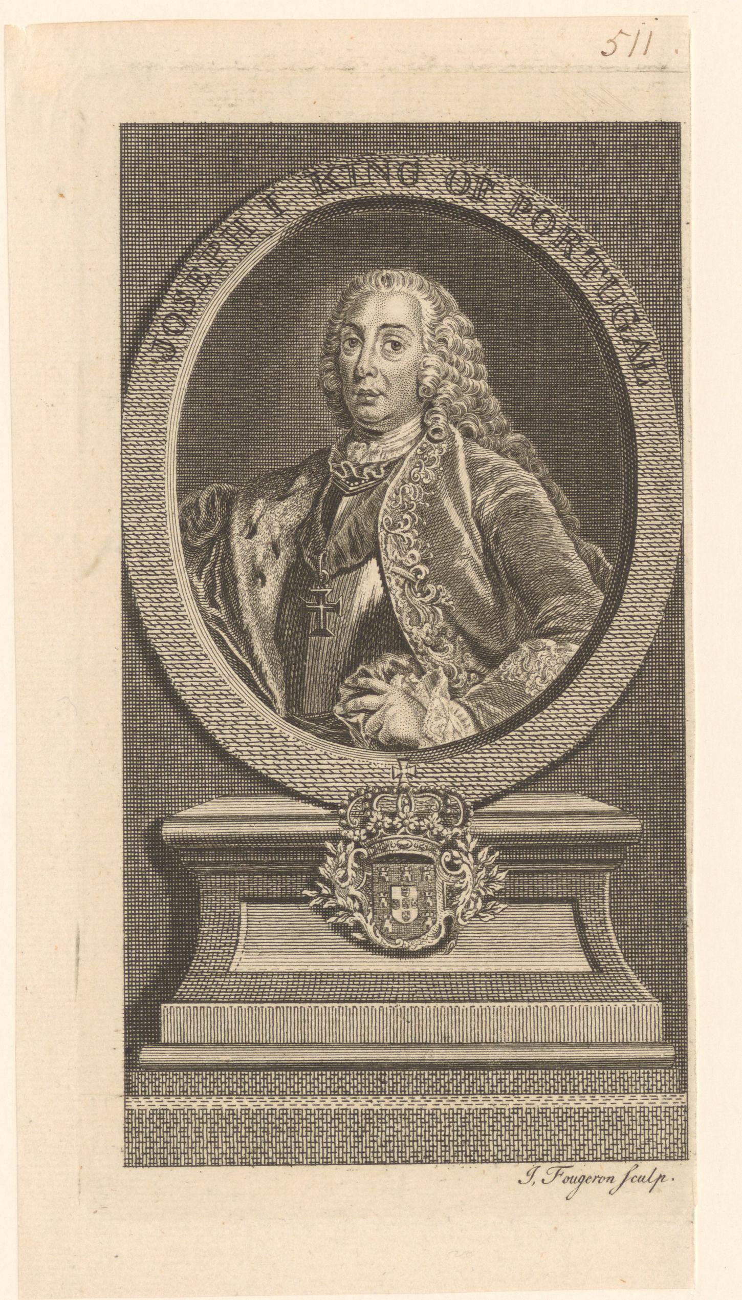Portret van Jozef I, koning van Portugal