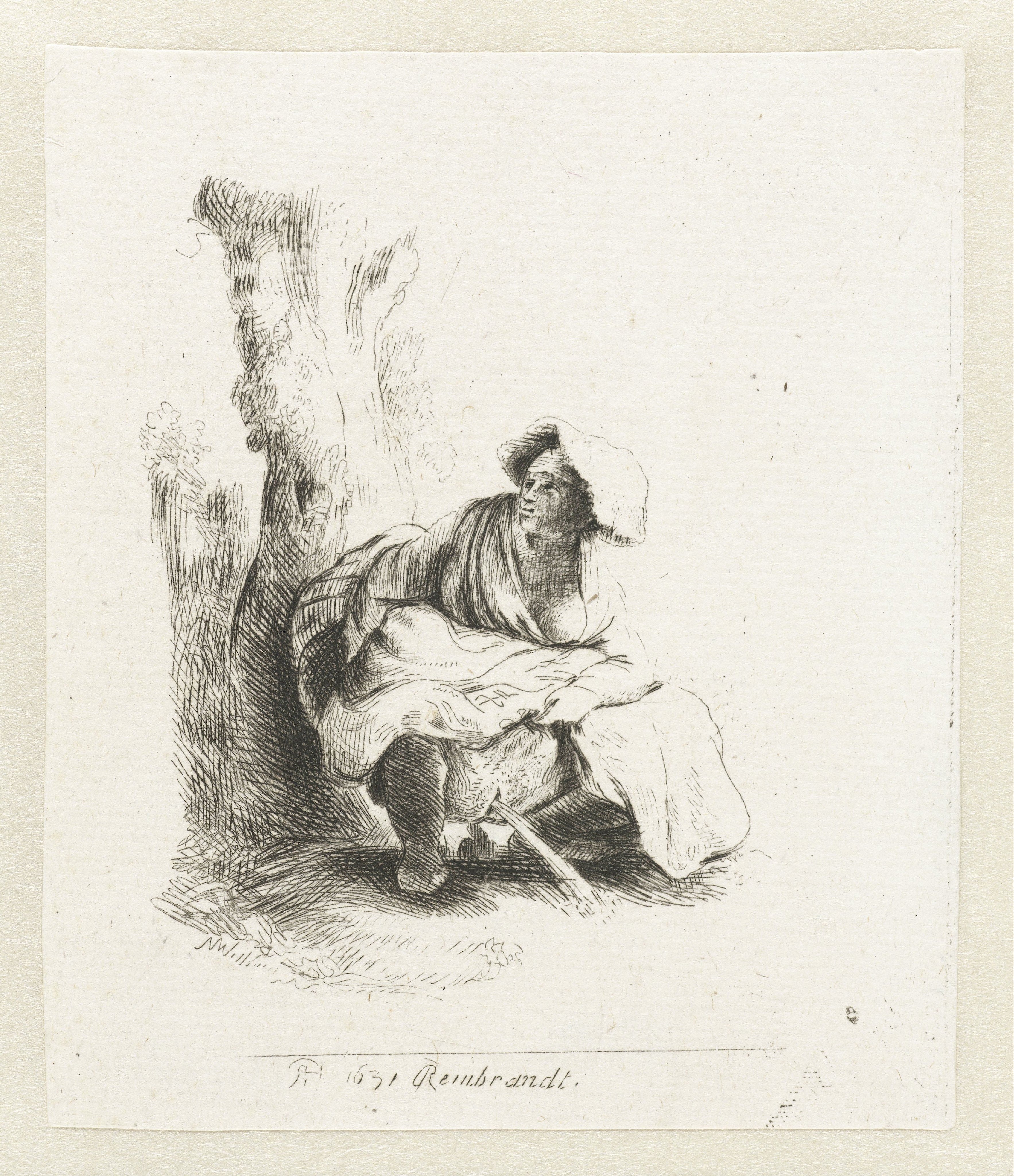 A woman making water