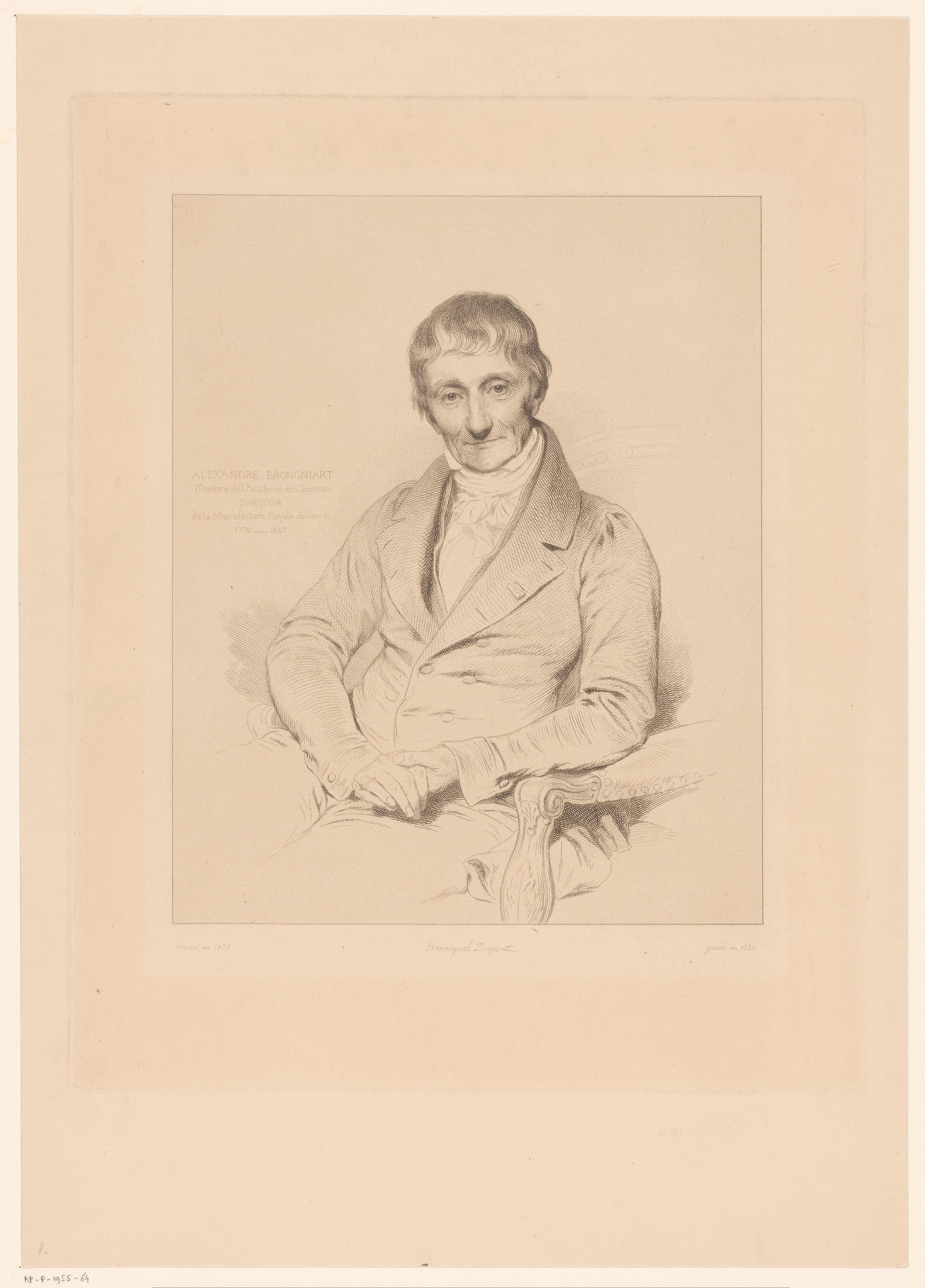 Portret van Alexandre Brongniart