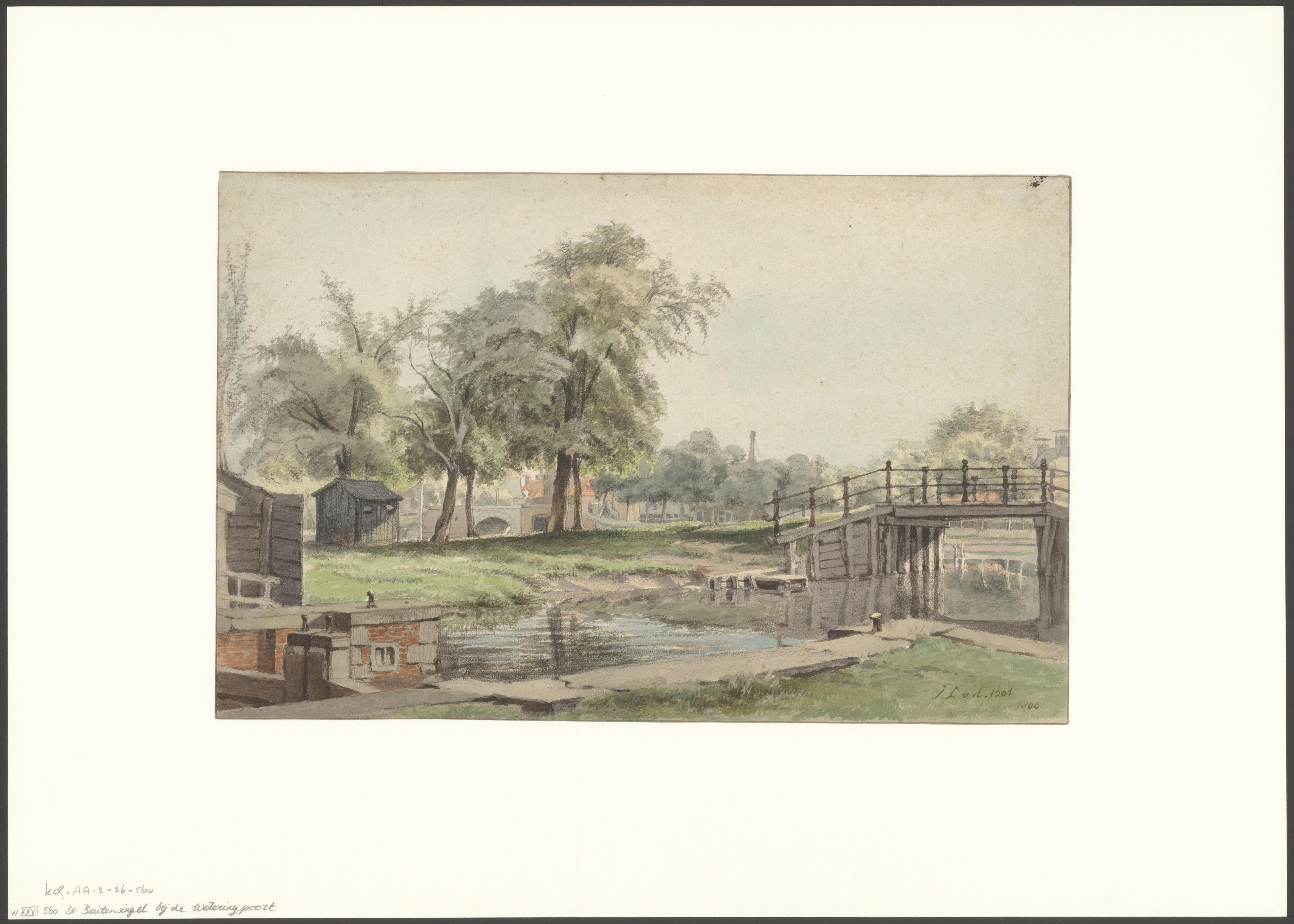 Gezicht op het Singel bij de Weteringpoort
