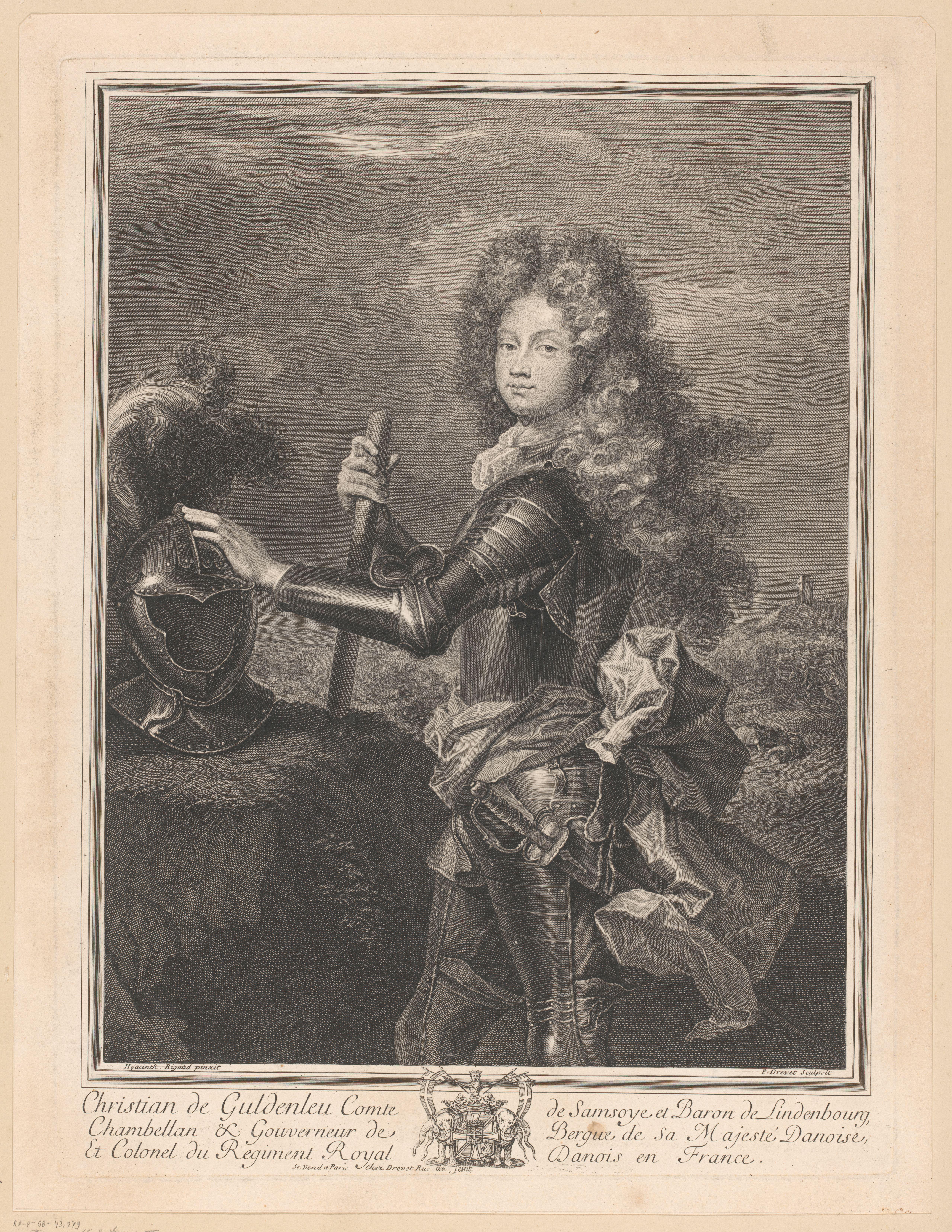 Portret van Christian de Guldenleu