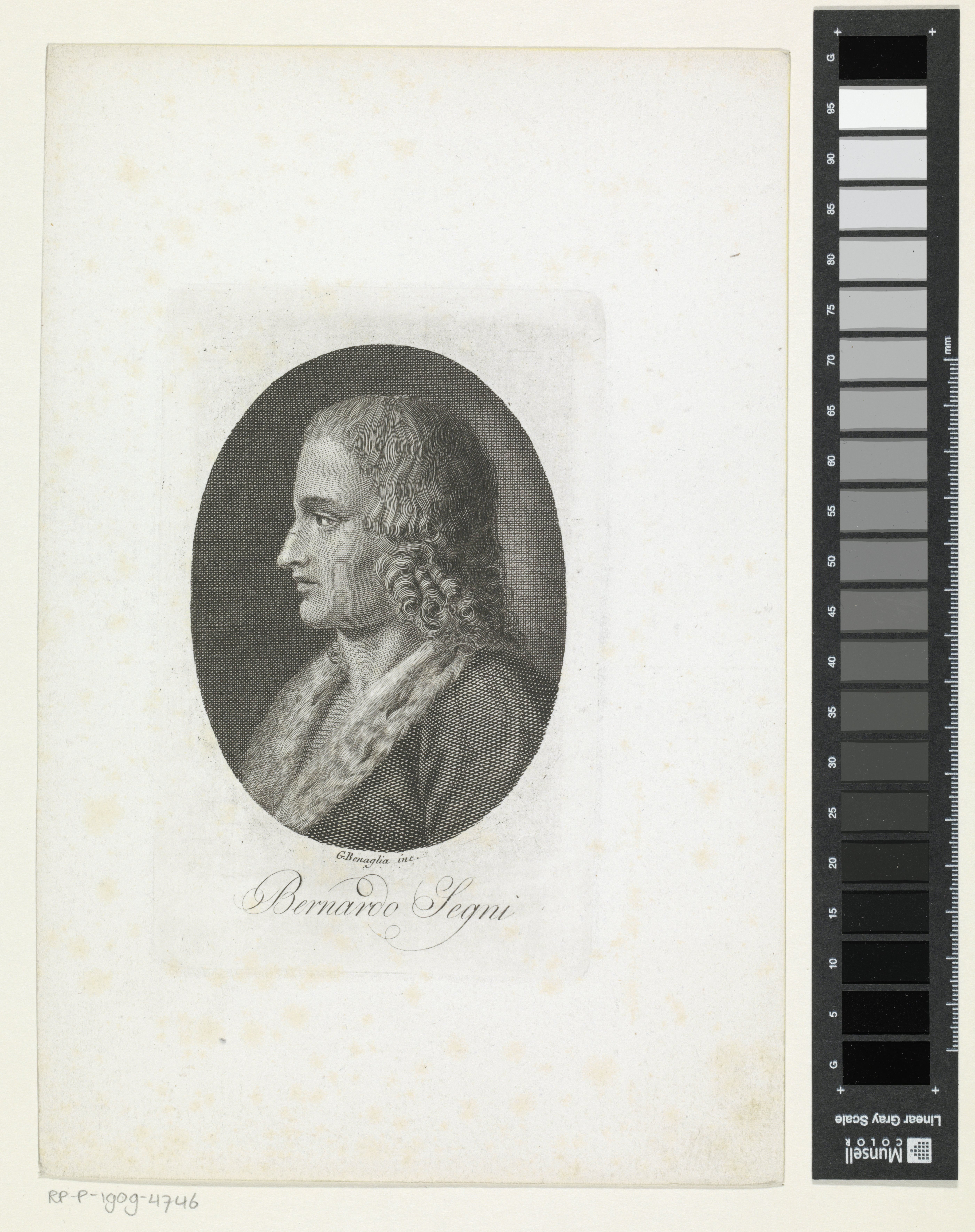 Portret van historicus Bernardo Segni
