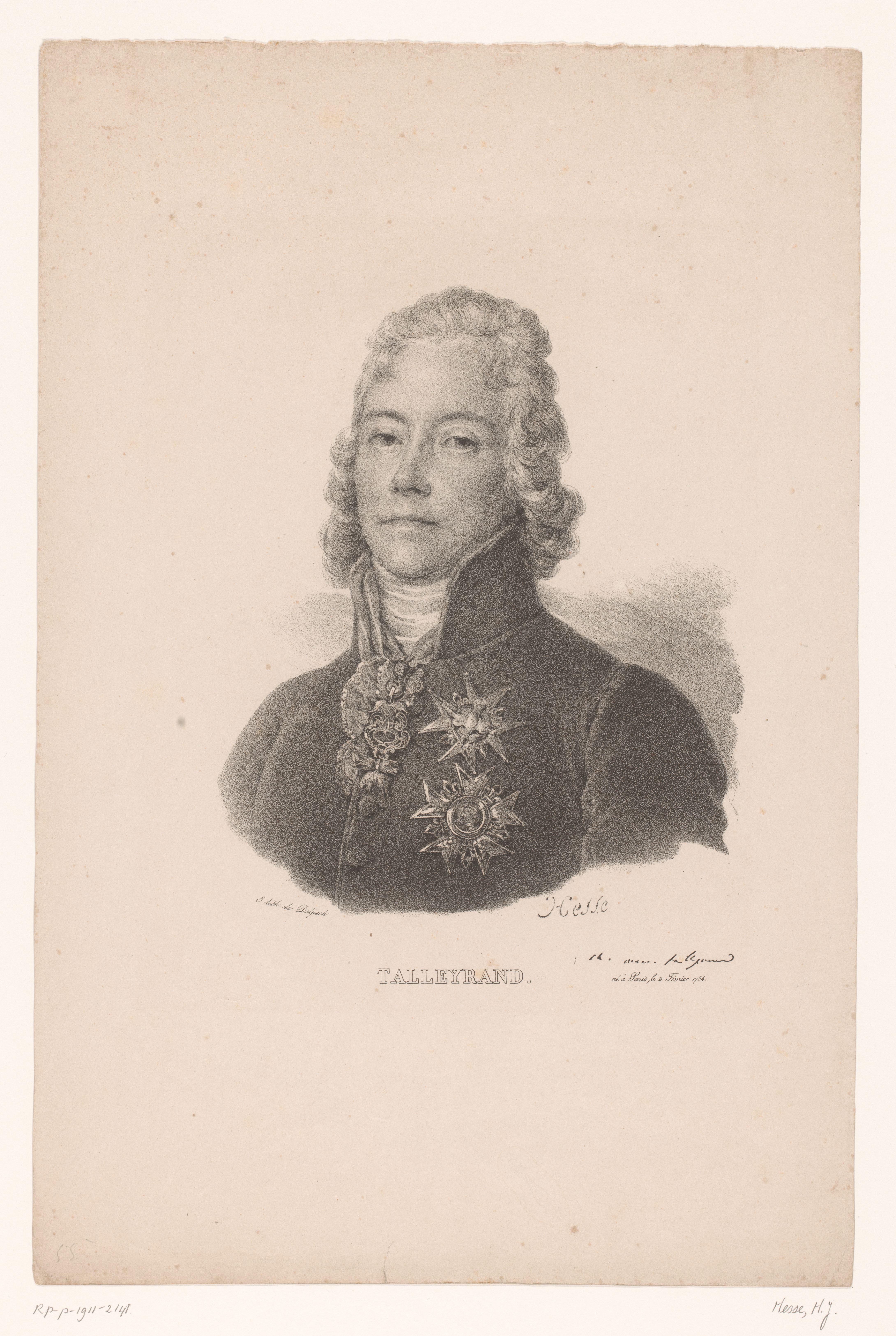 Portret van Charles-Maurice de Talleyrand