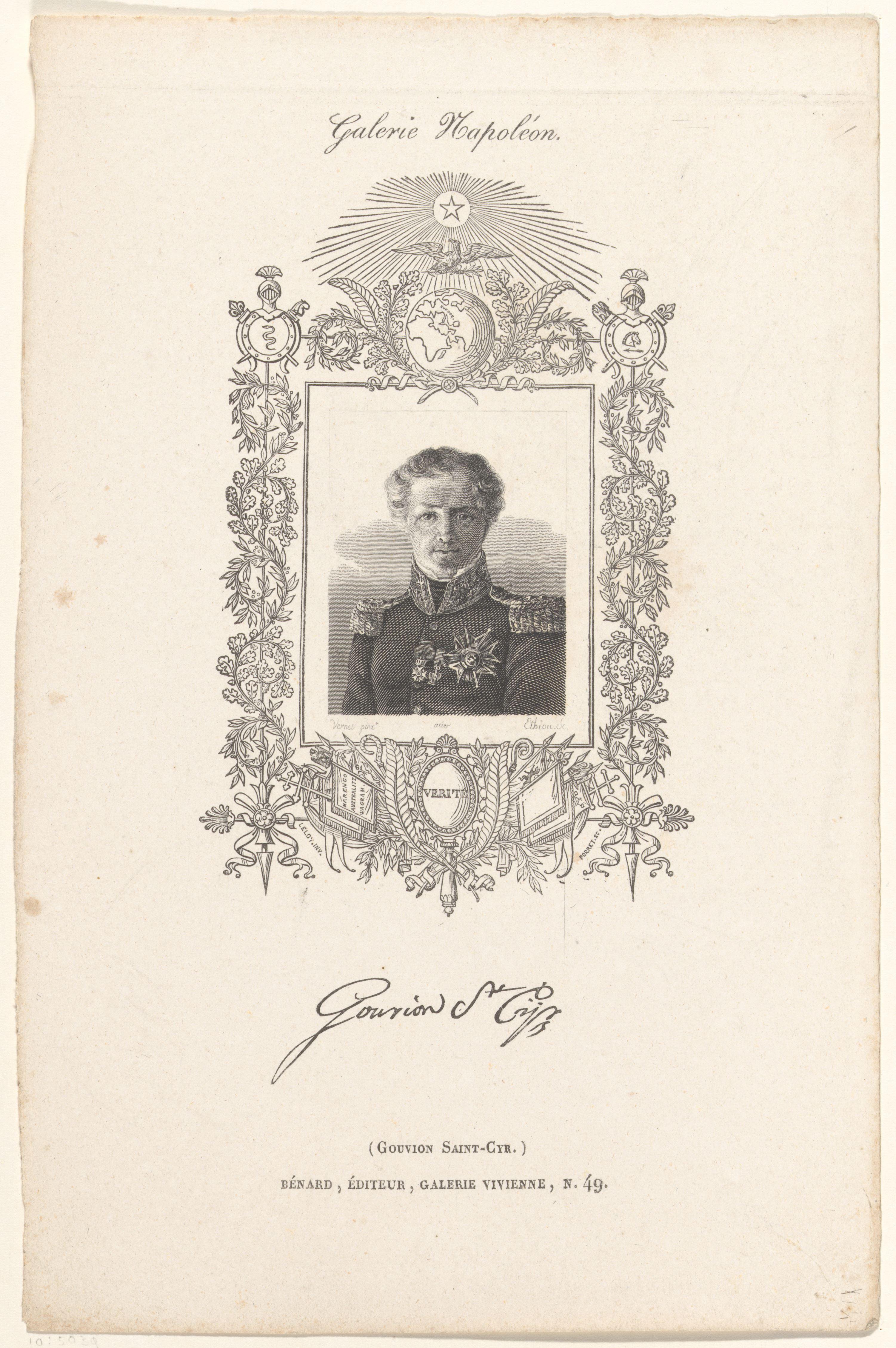 Portret van Laurent de Gouvion Saint-Cyr