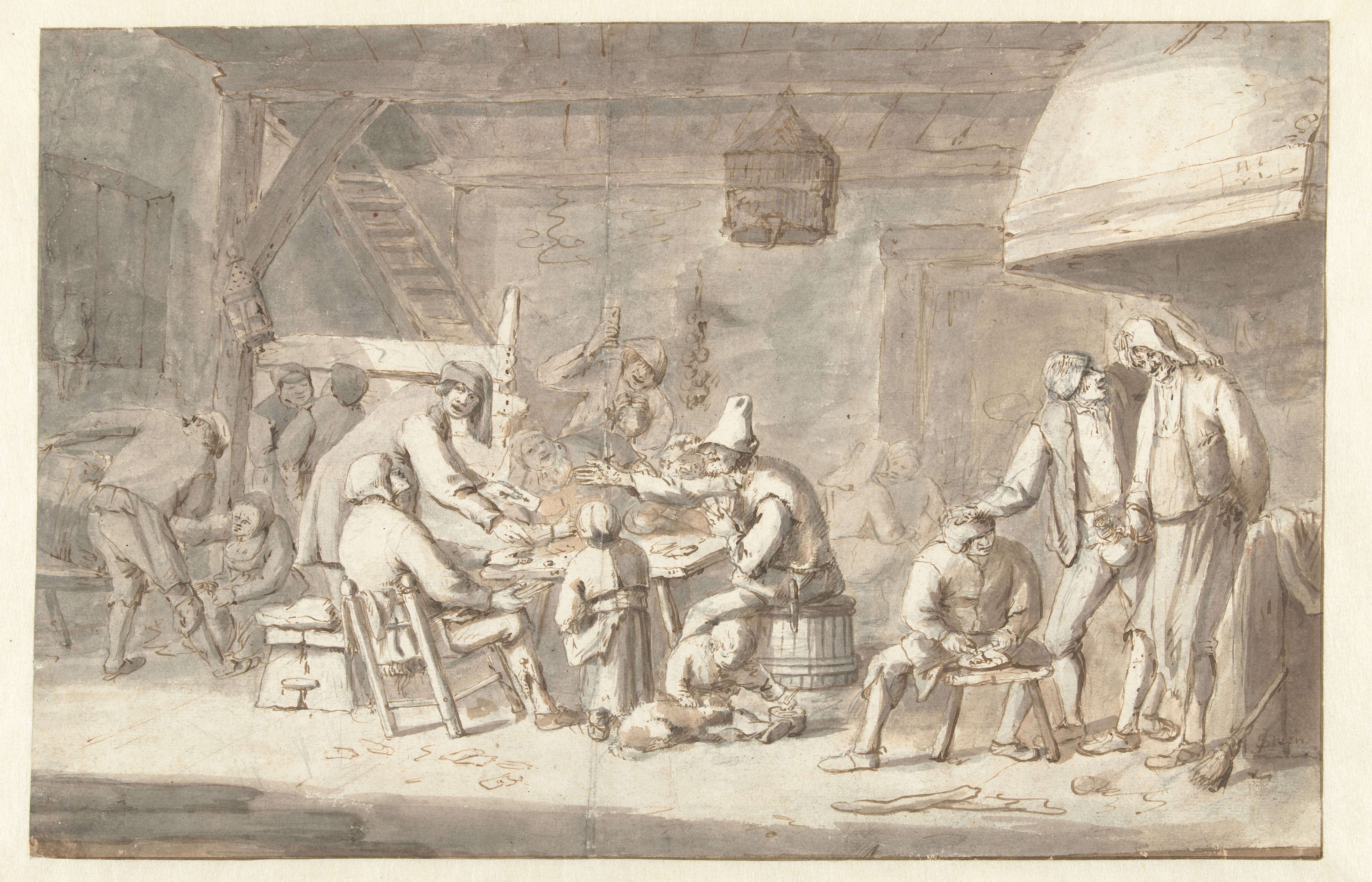 Inn Scene with Card Players