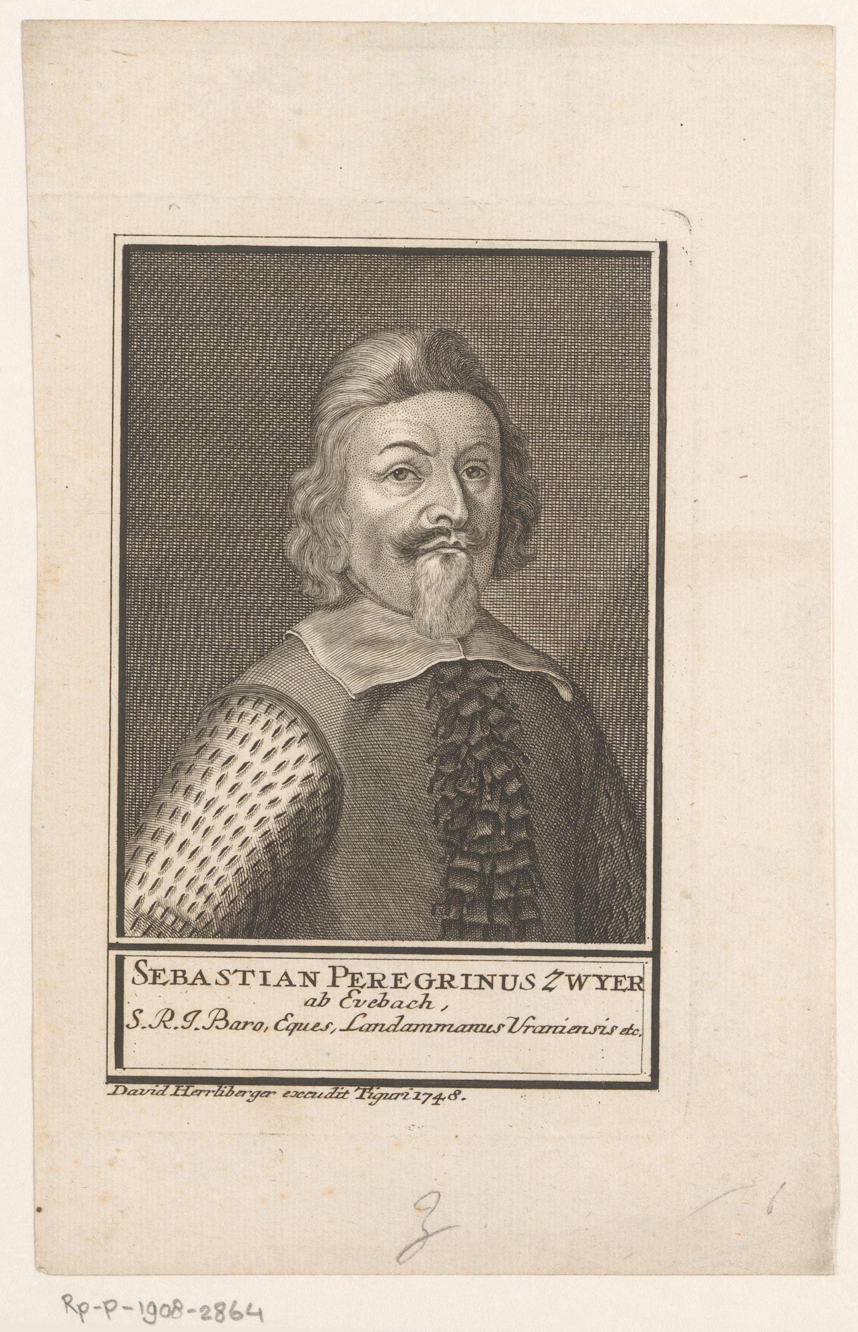 Portret van Sebastian Bilgerin Zwyer