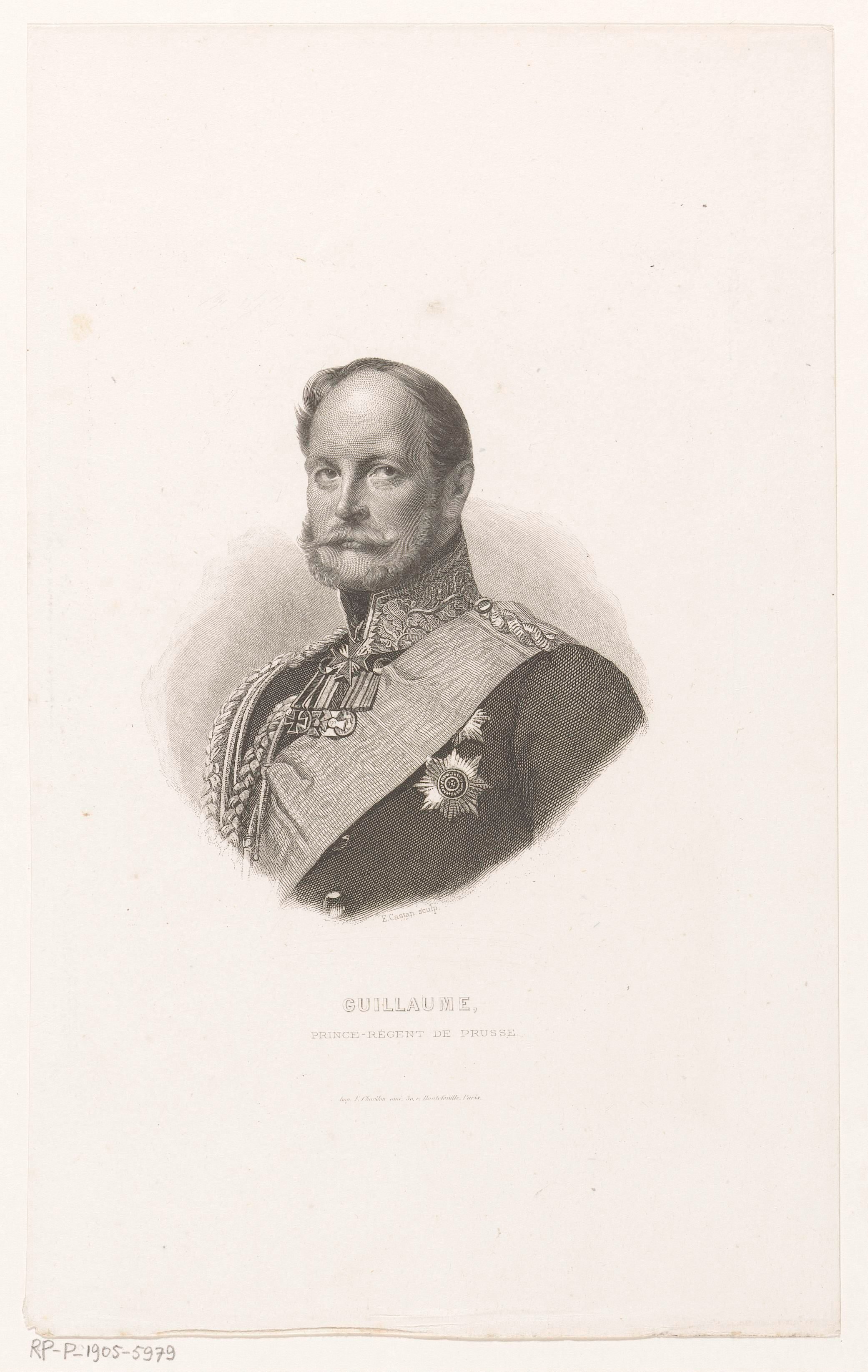 Portret van Wilhelm I, keizer van Duitsland