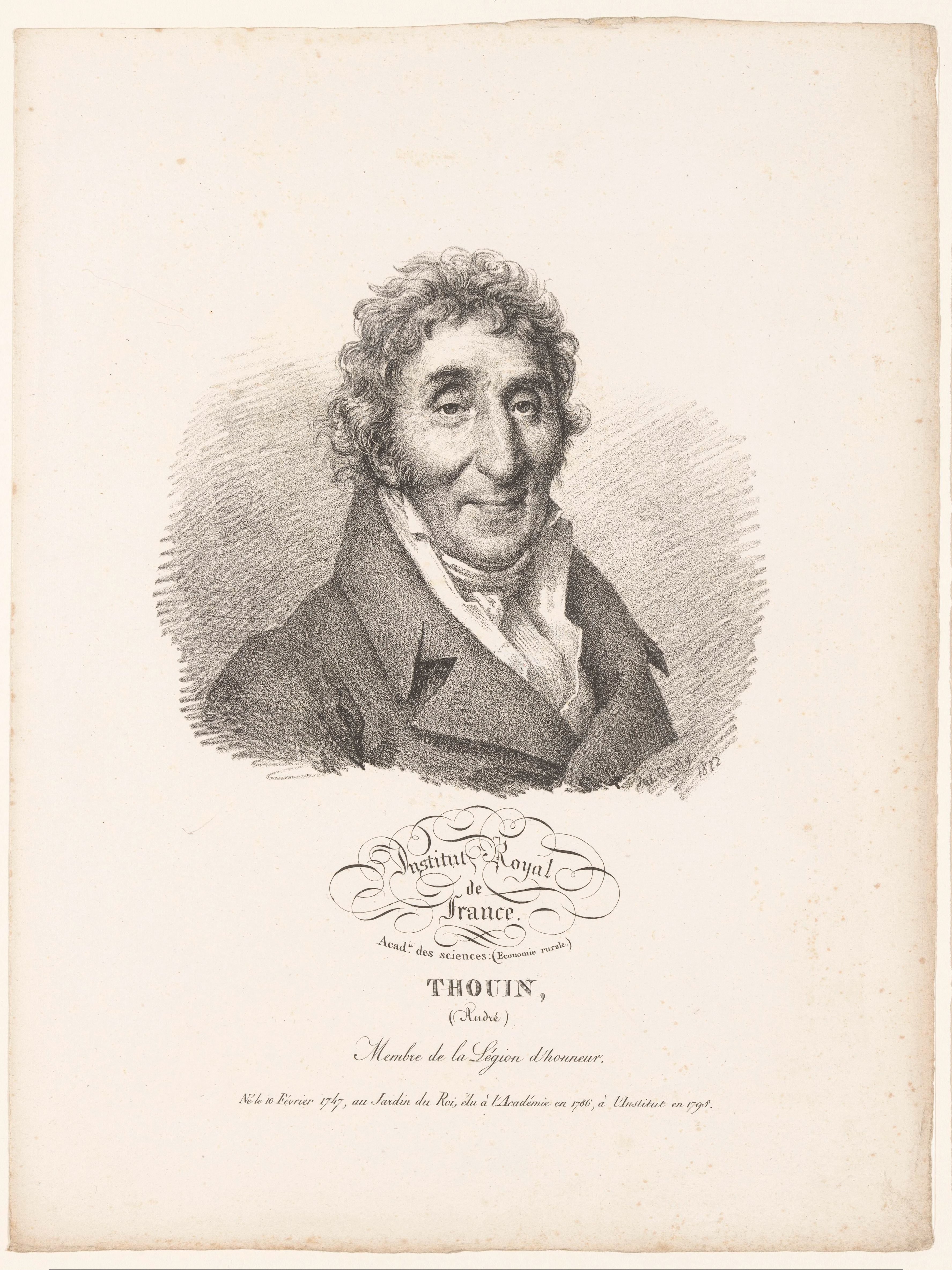 Portret van de landbouwkundige André Thouin