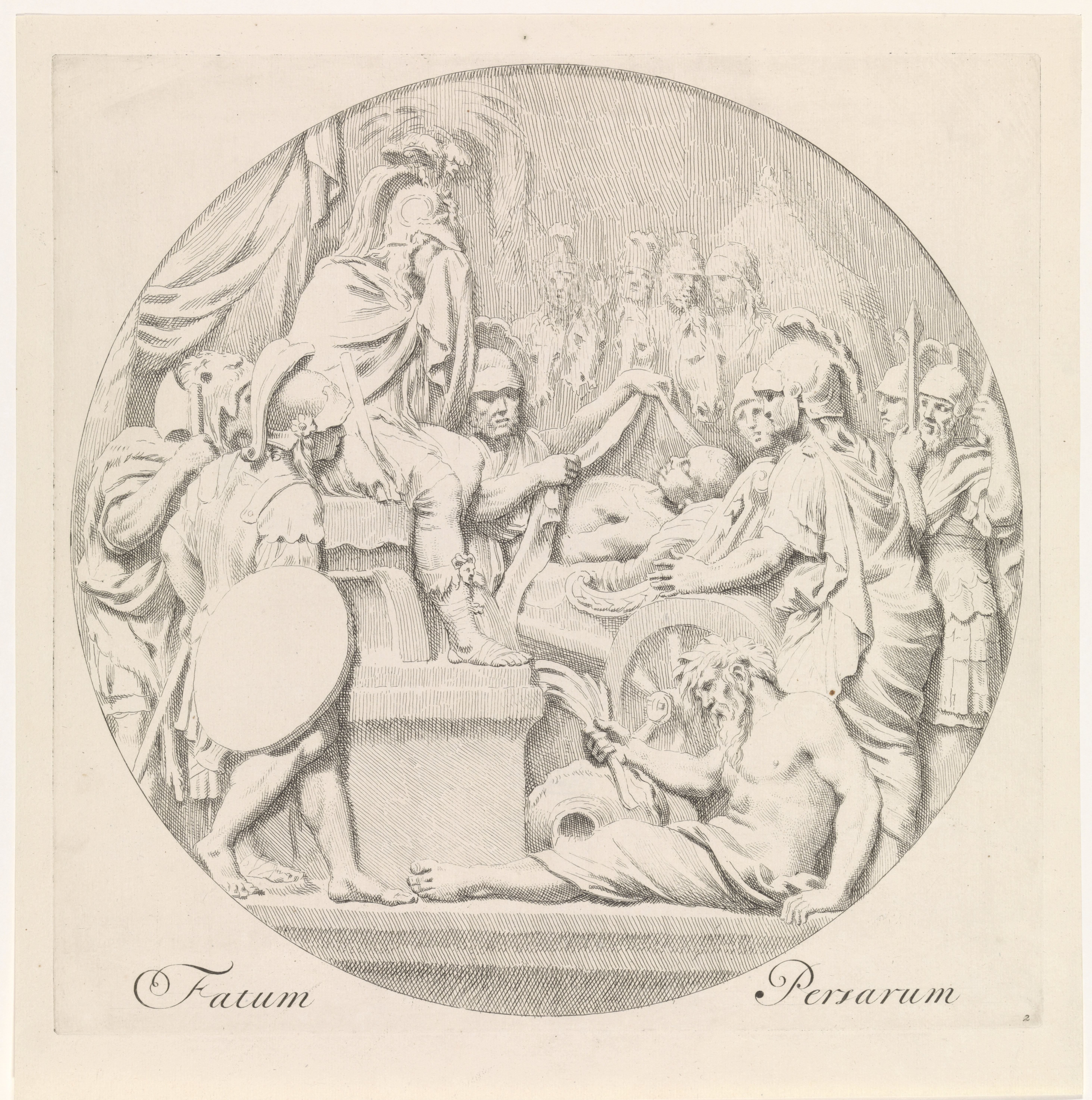 Alexander de Grote rouwt om de dood van koning Darius II van Perzië
