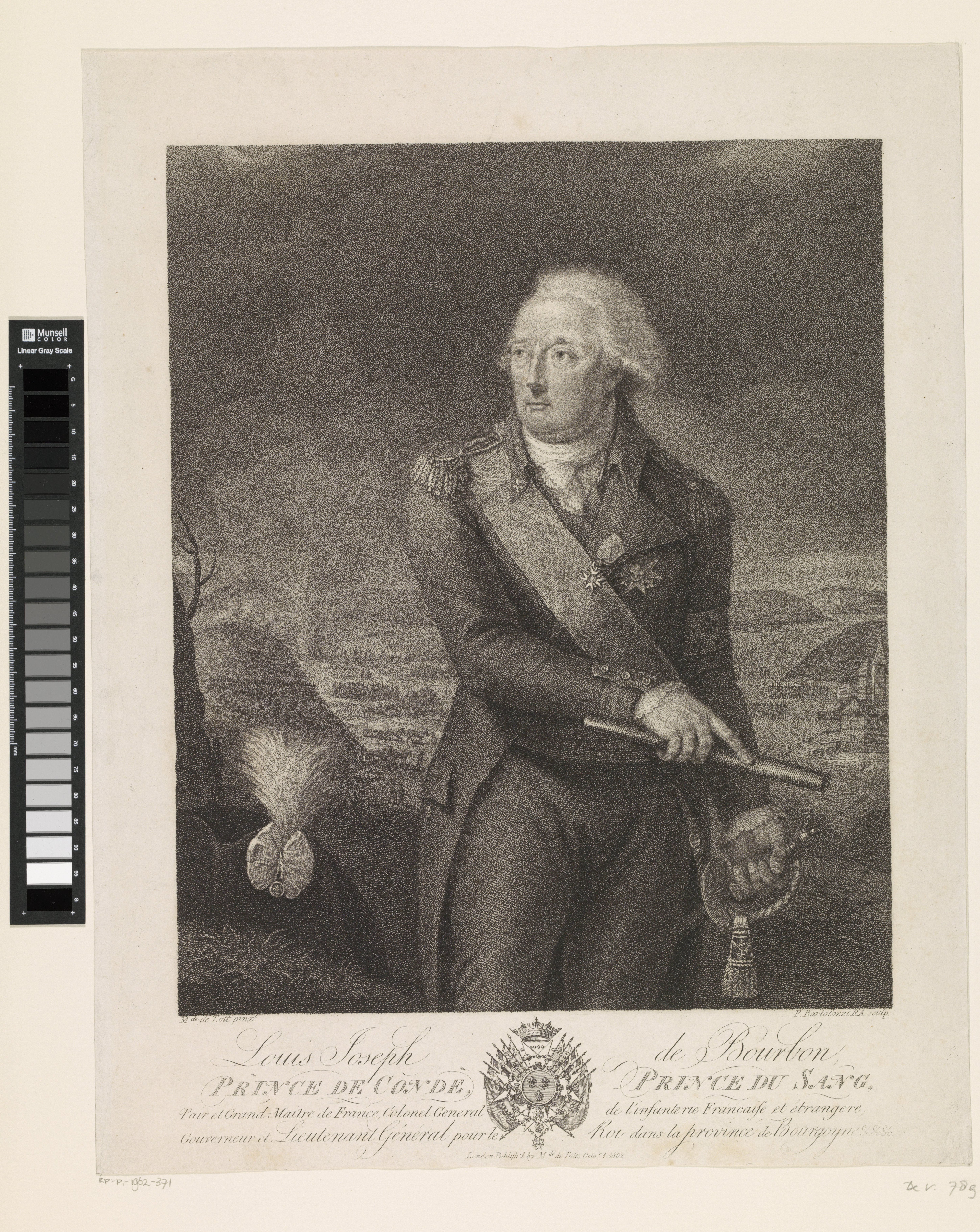 Portret van Louis Joseph de Bourbon