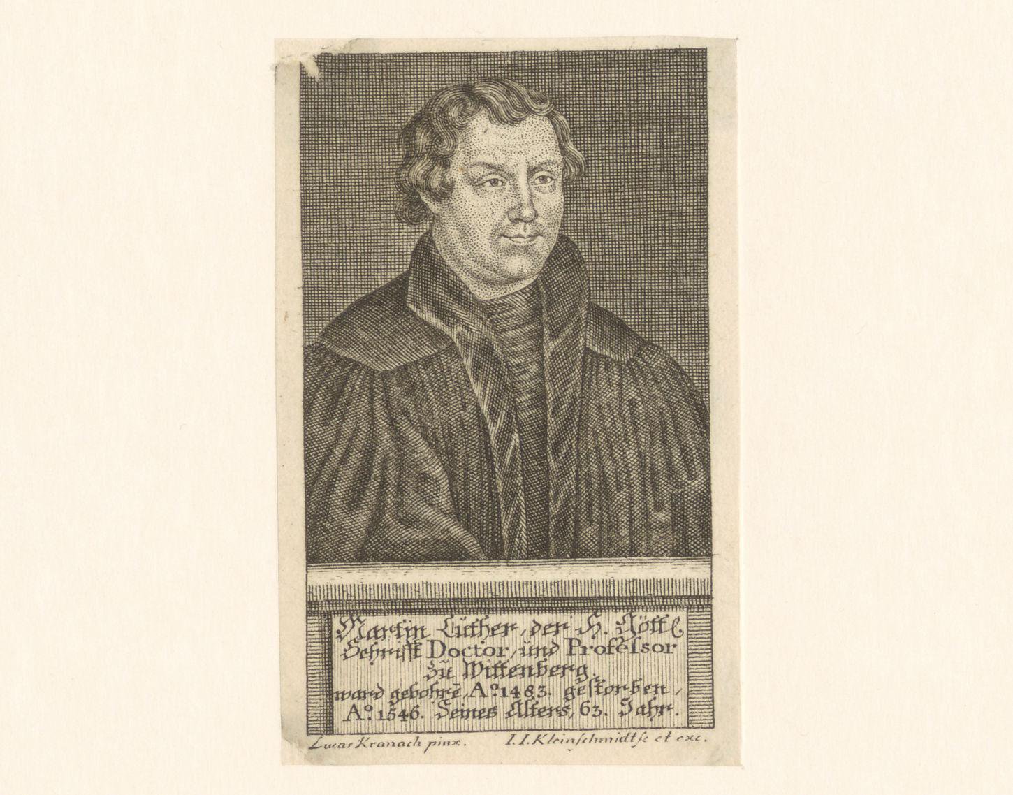 Portret van Martin Luther