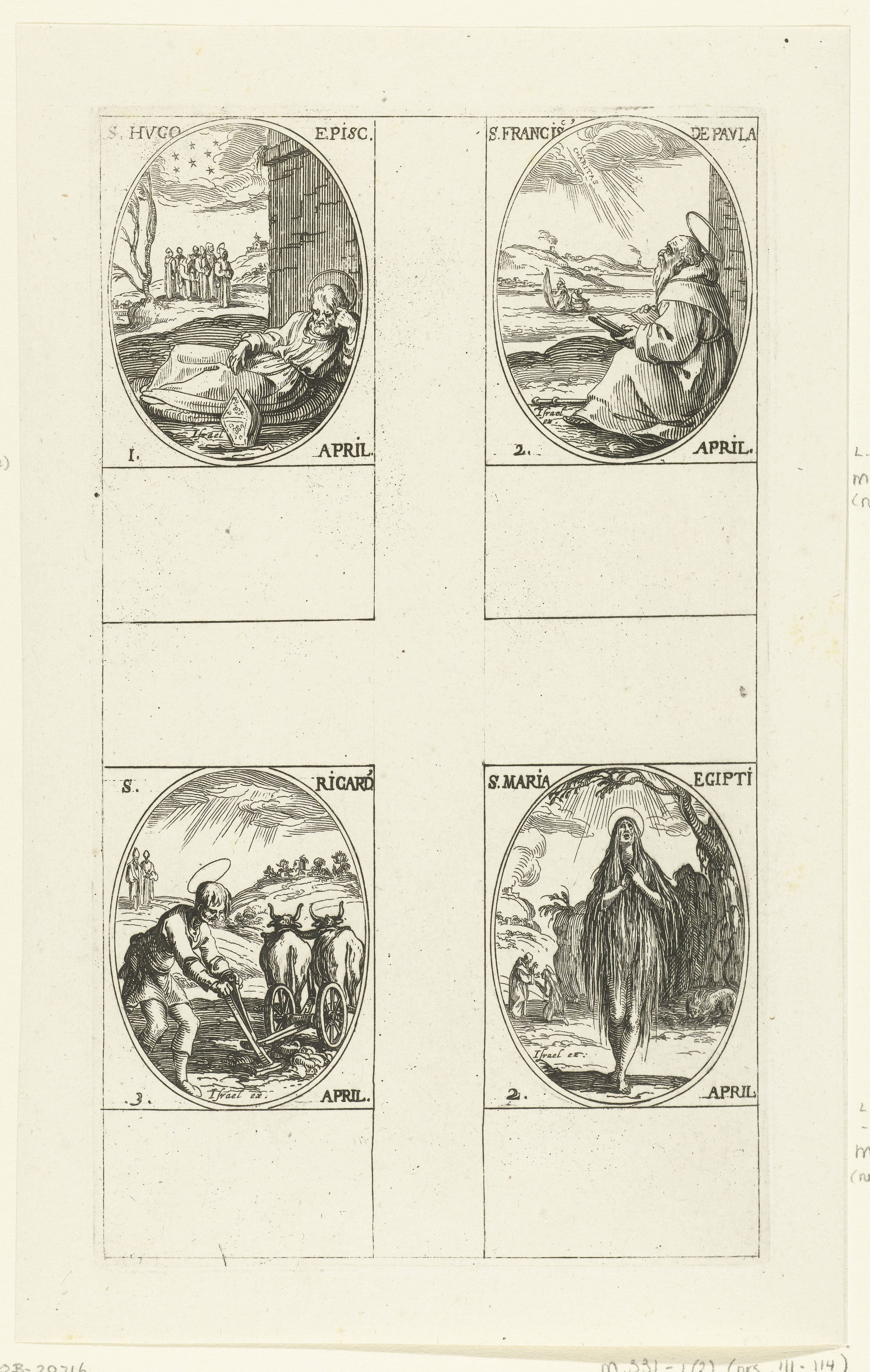 Heilige Hugo van Grenoble, Heilige Franciscus van Paola, Heilige Maria van Egypte, Heilige Richardus van Chichester (1-3 april)