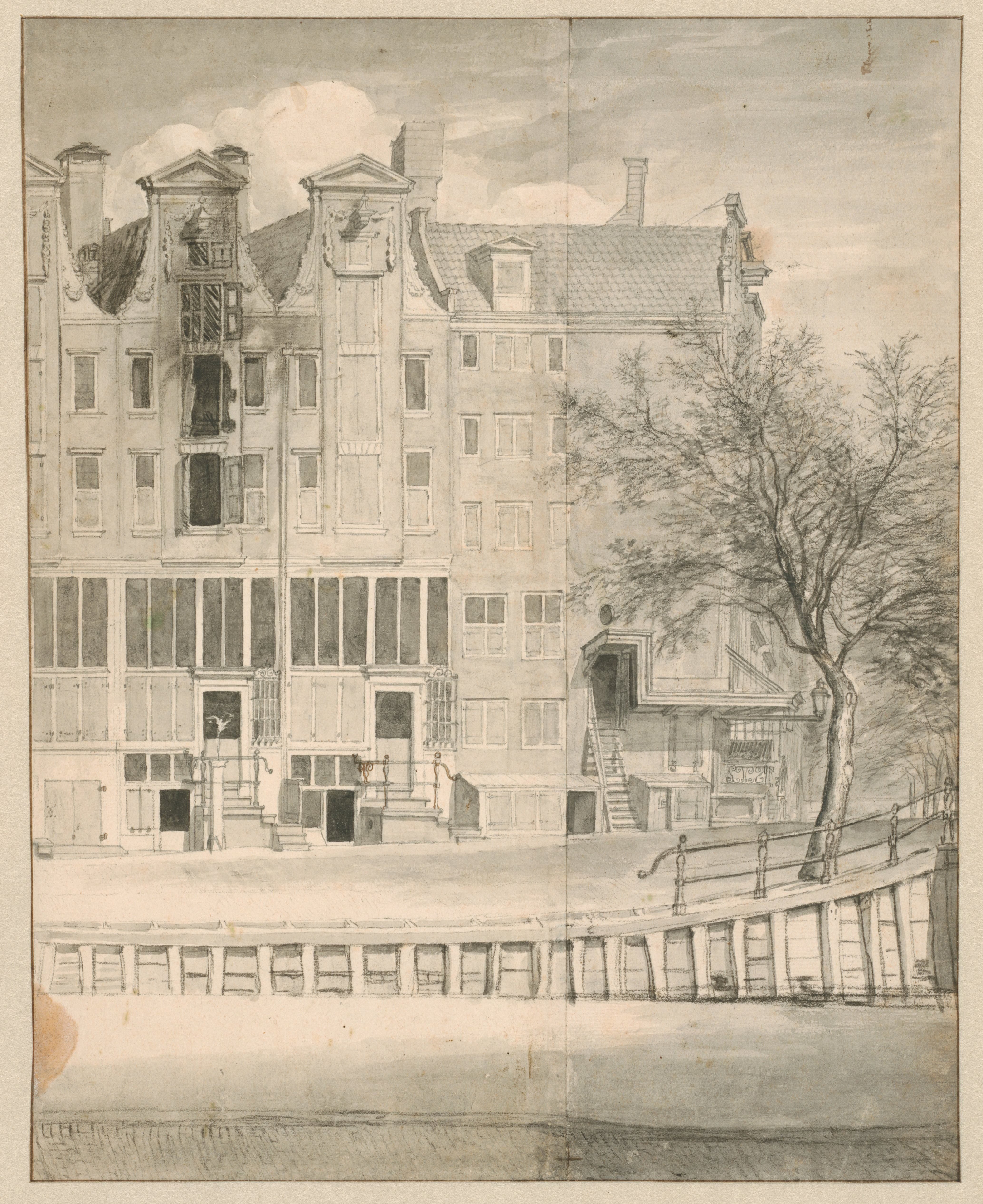 Uitgebrand huis op de Leidsegracht, 1684