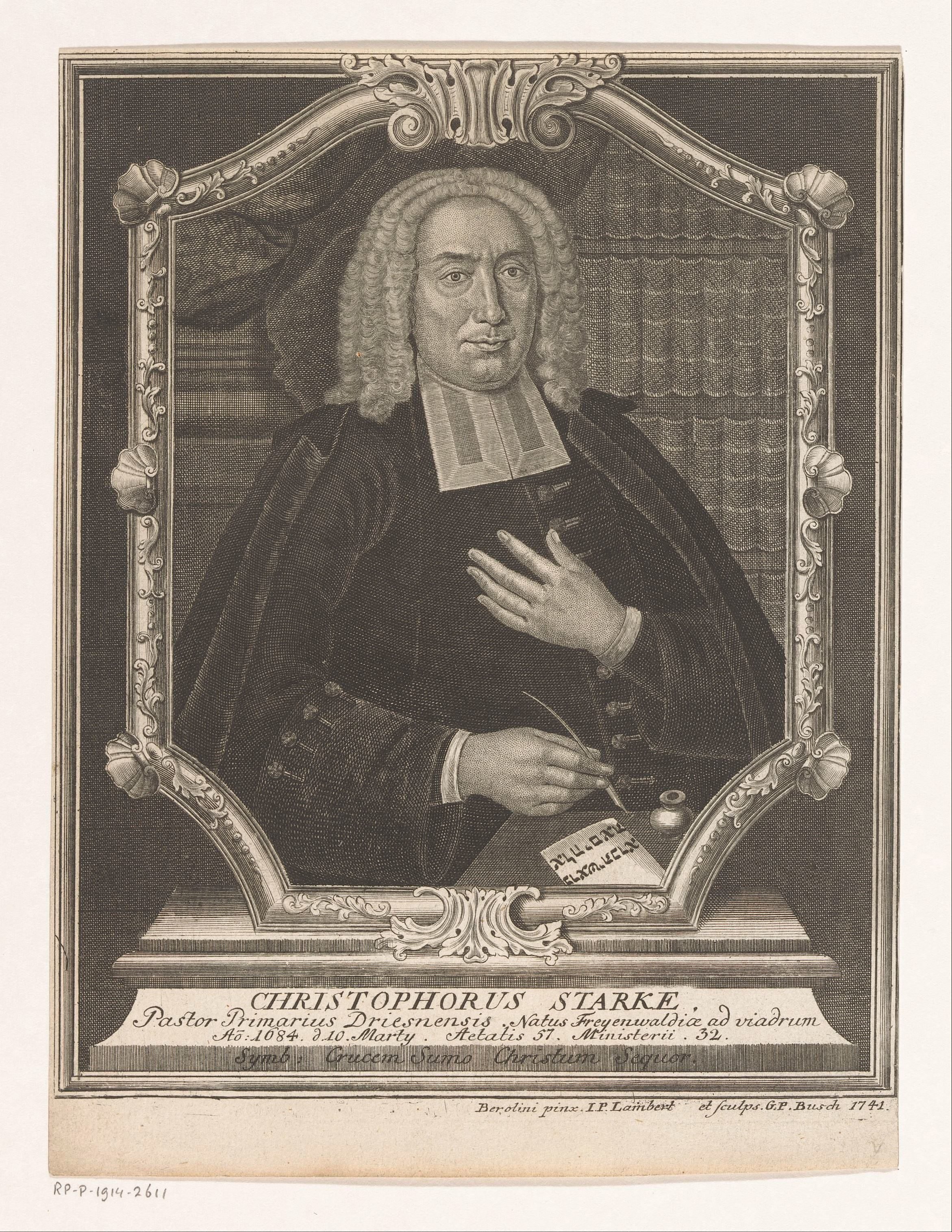 Portret van Christoph Starke