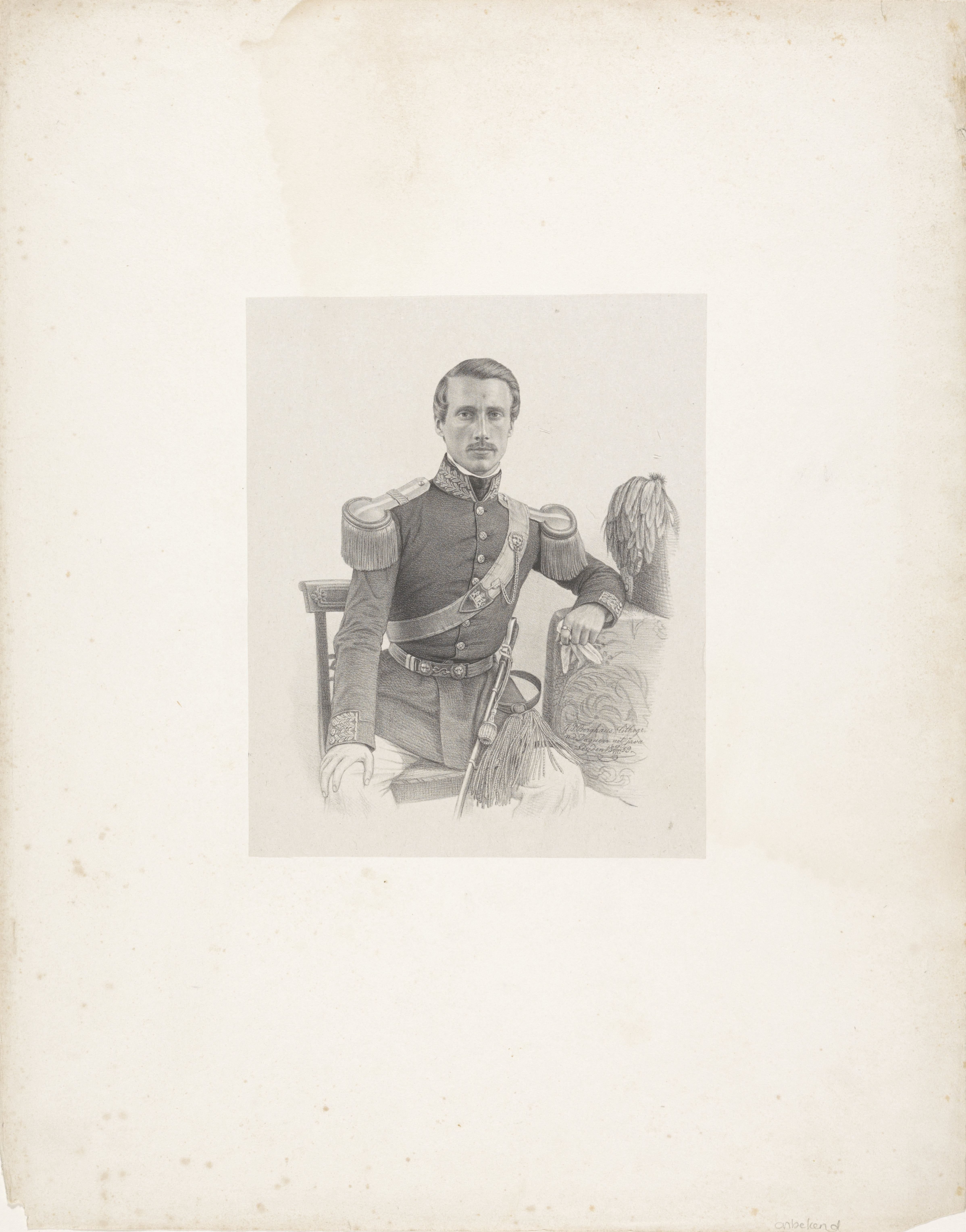 Portret van een onbekende man