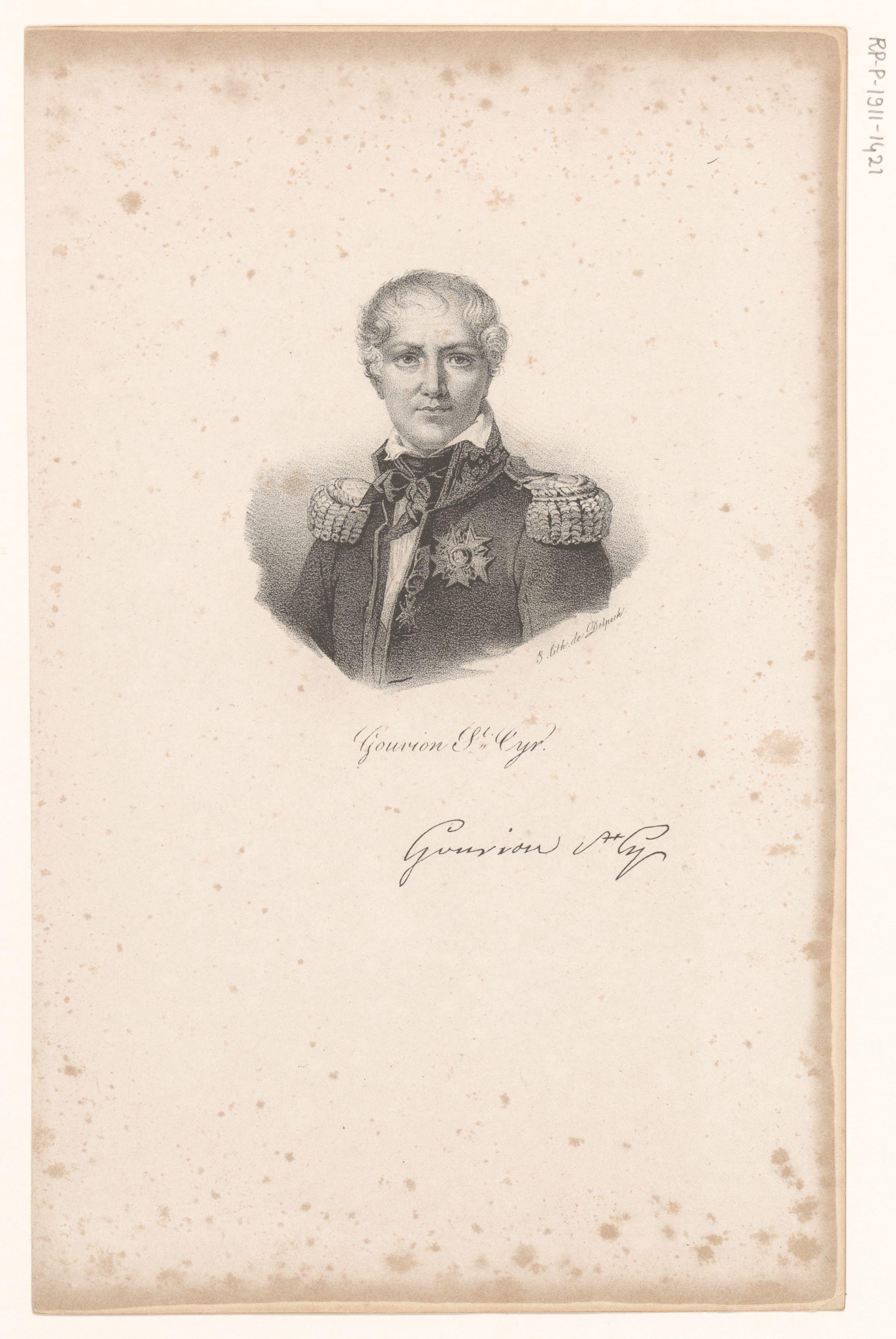 Portret van Laurent de Gouvion-Saint-Cyr