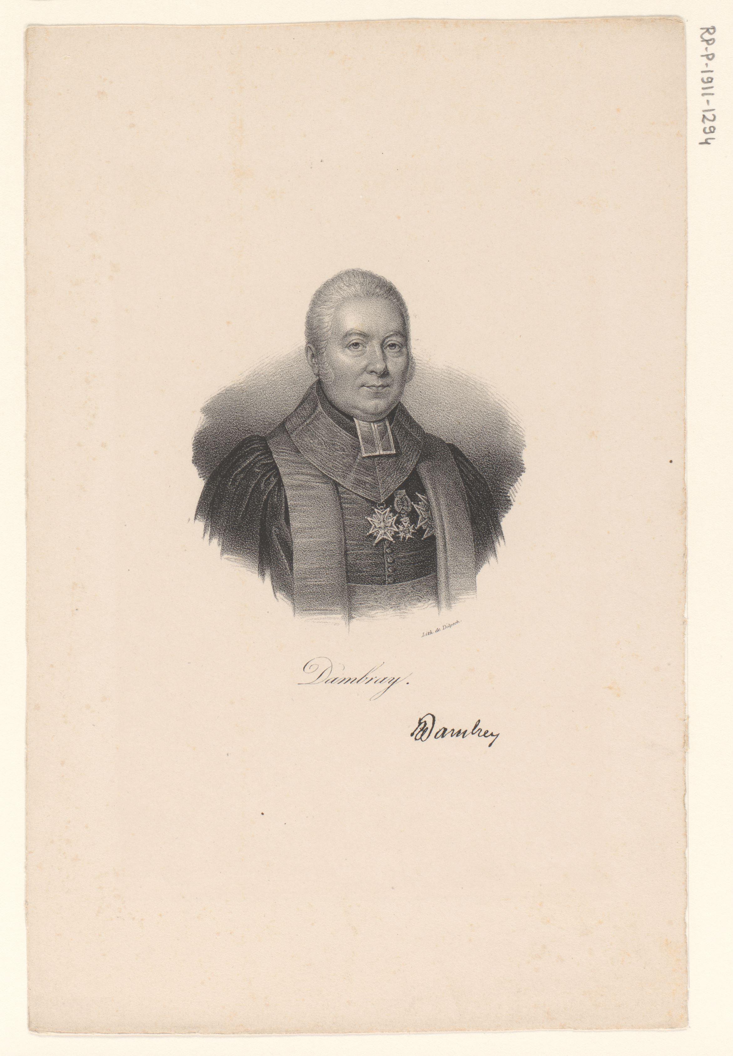 Portret van Charles-Henri Dambray