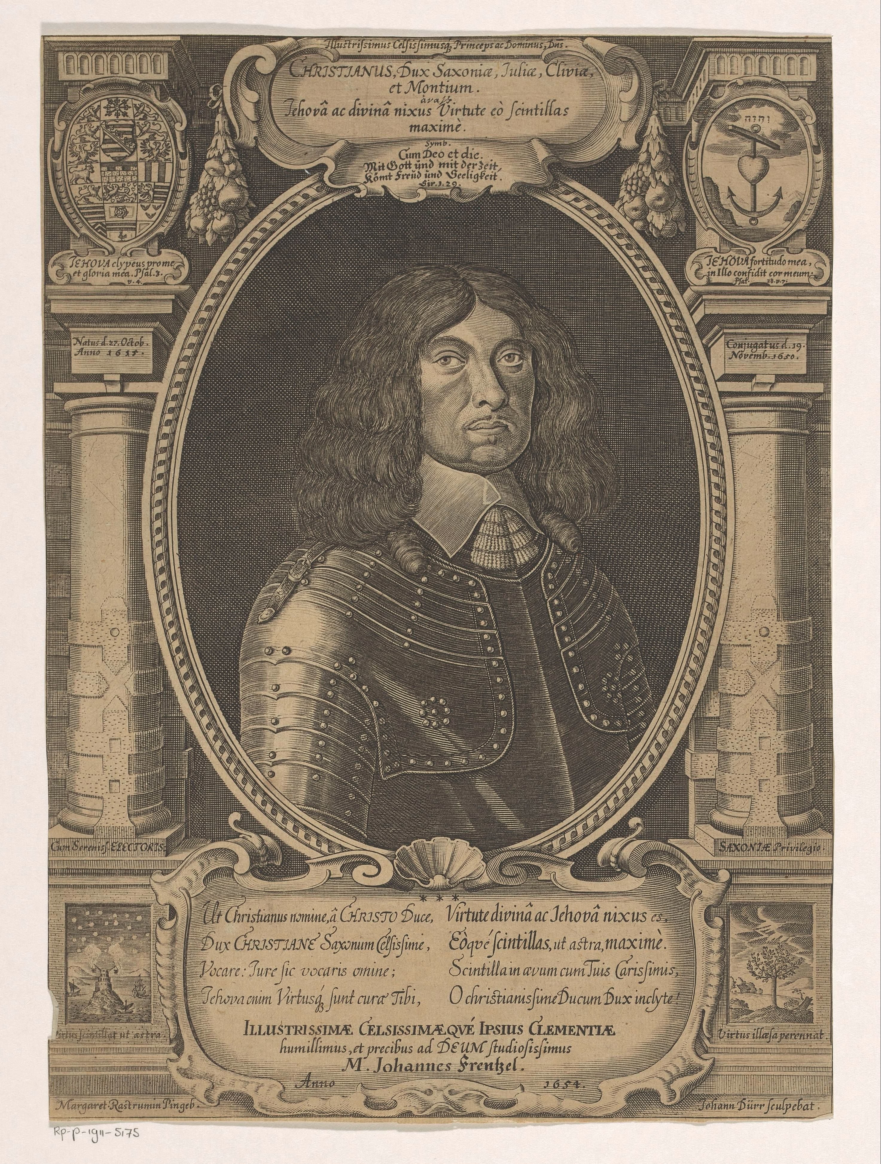 Portret van Christian I van Saksen