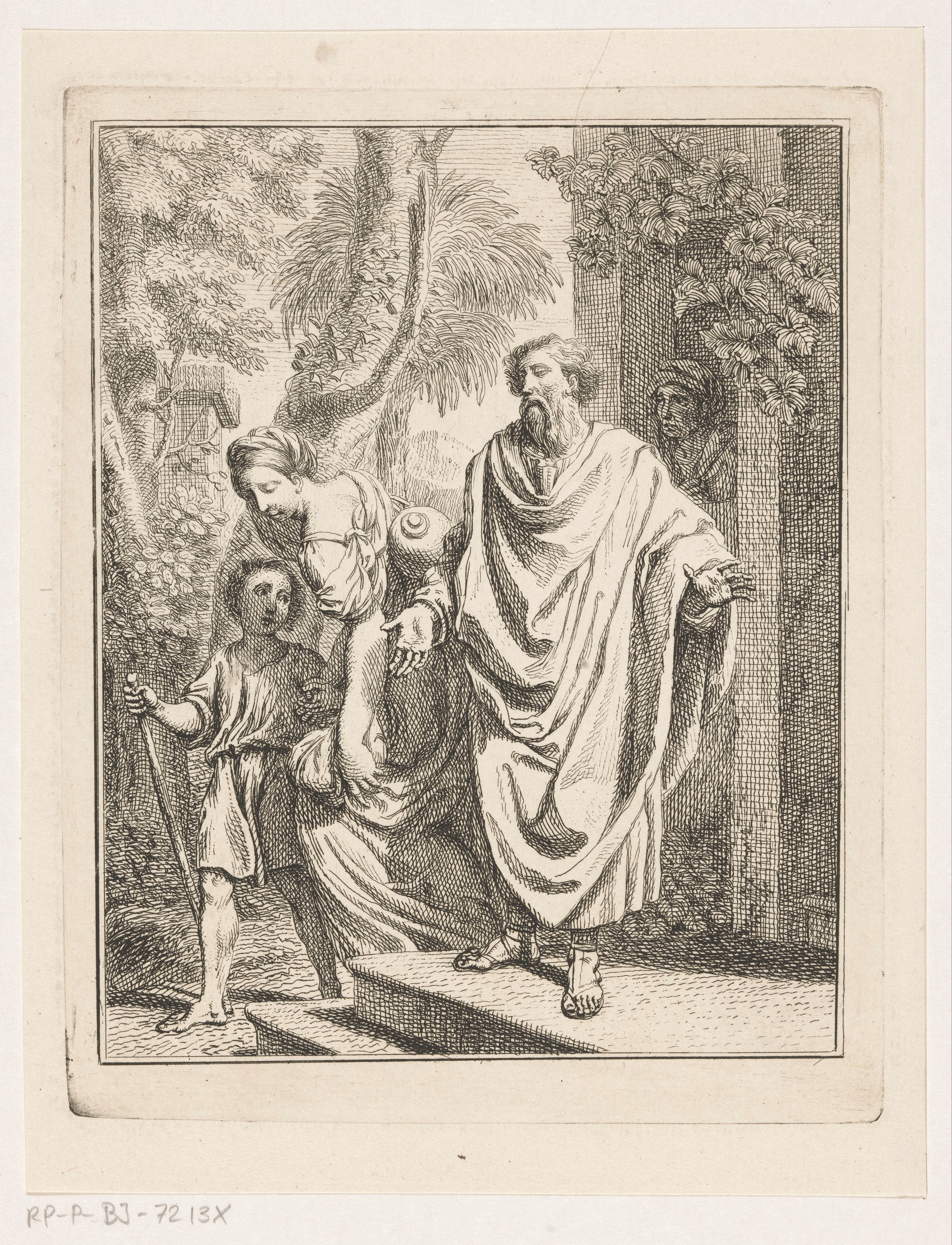 Abraham verdrijft Hagar en Ismaël