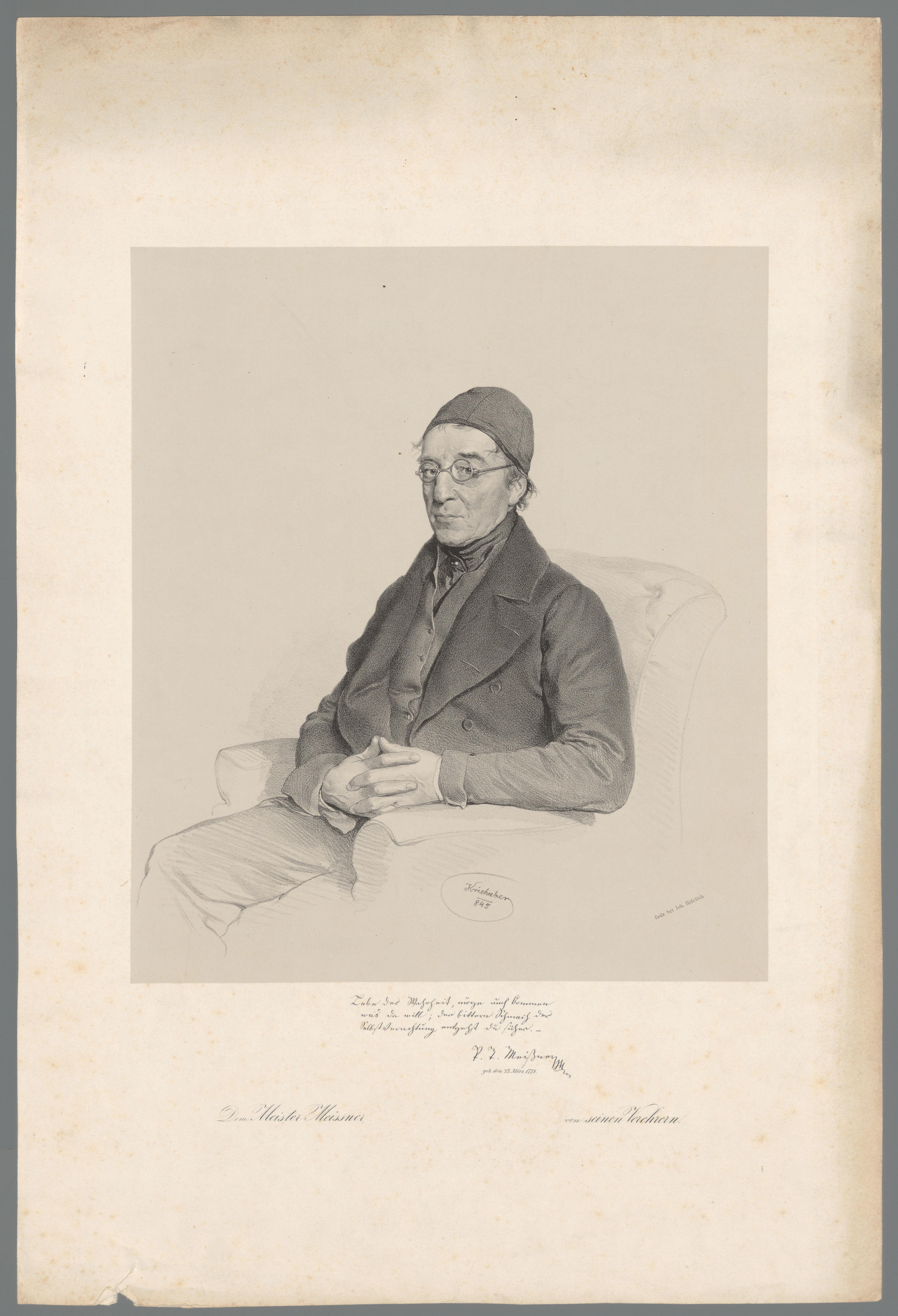 Portret van Paul Traugott Meissner