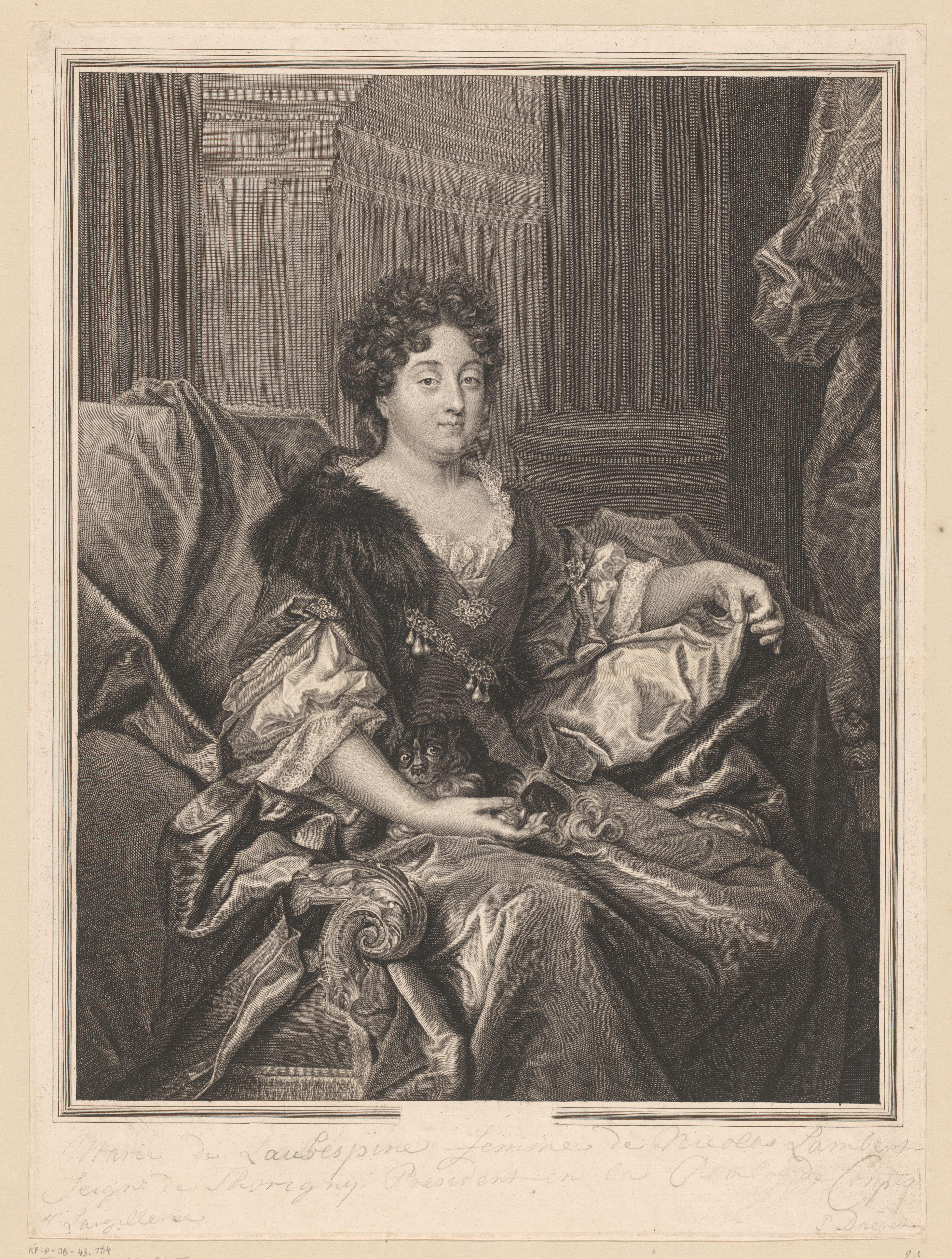 Portret van Marie de L'Aubespine