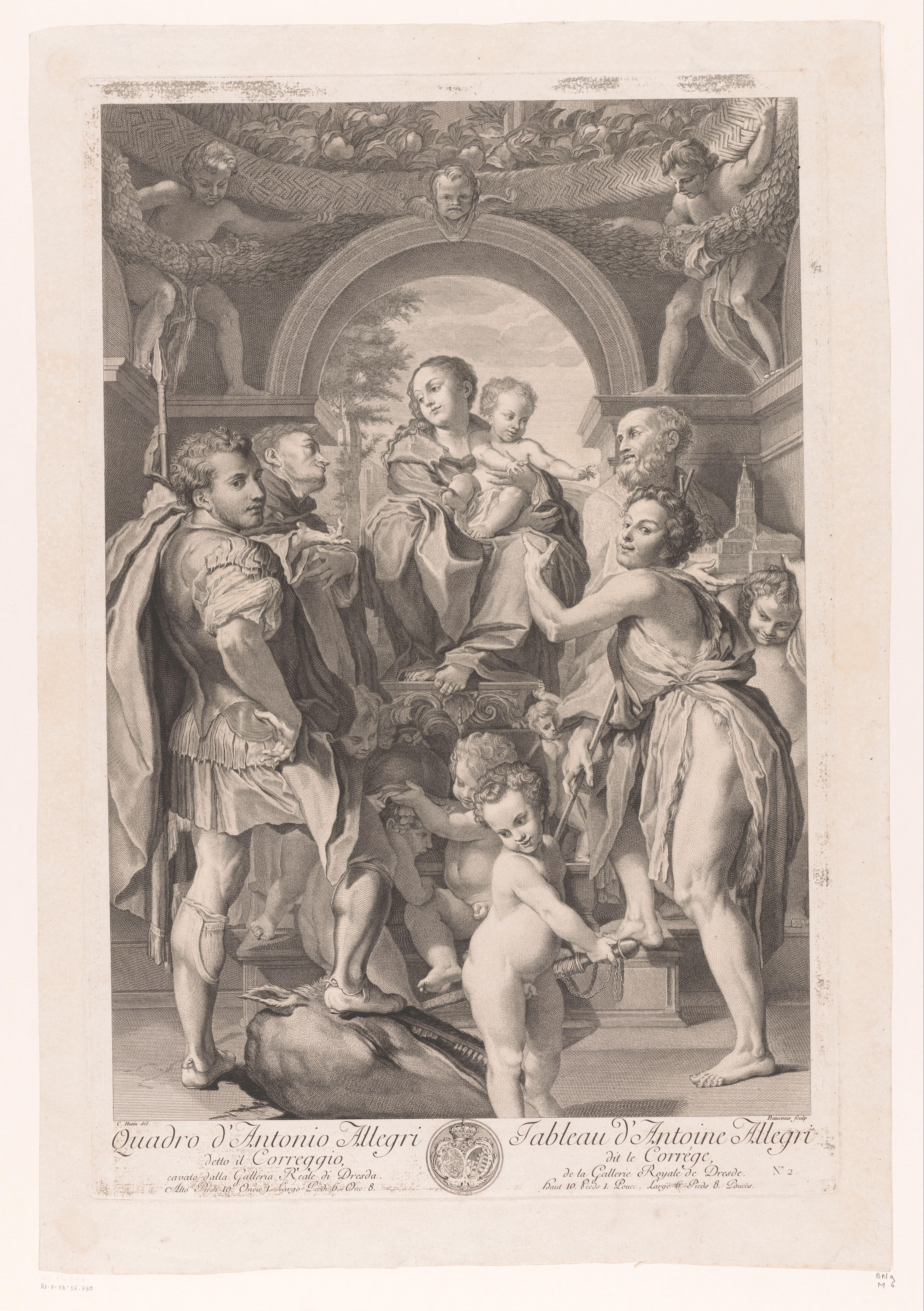 Maria met Kind en Johannes de Doper, H. Geminianus, H. Petrus Martyr en H. Joris