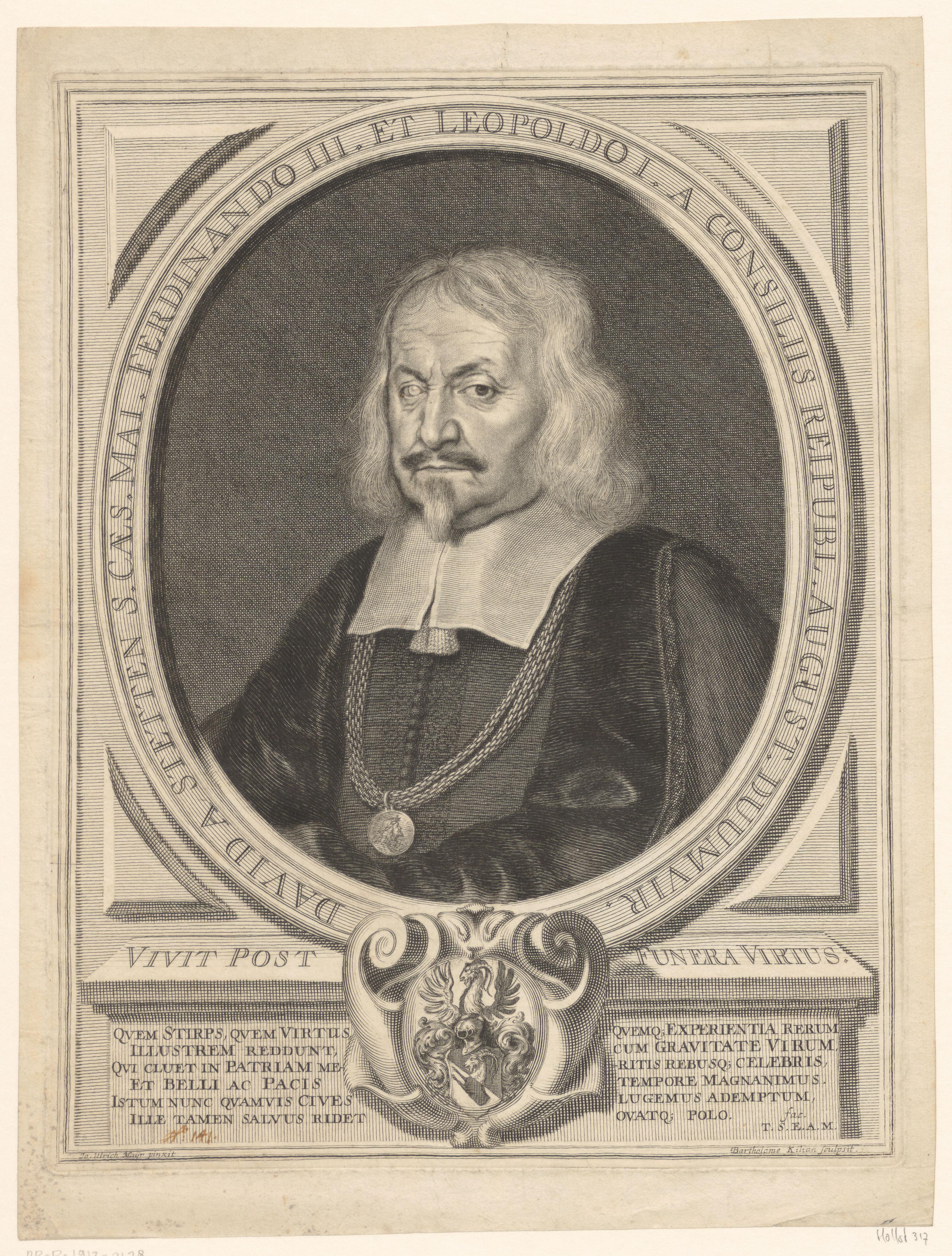Portret van David von Stetten