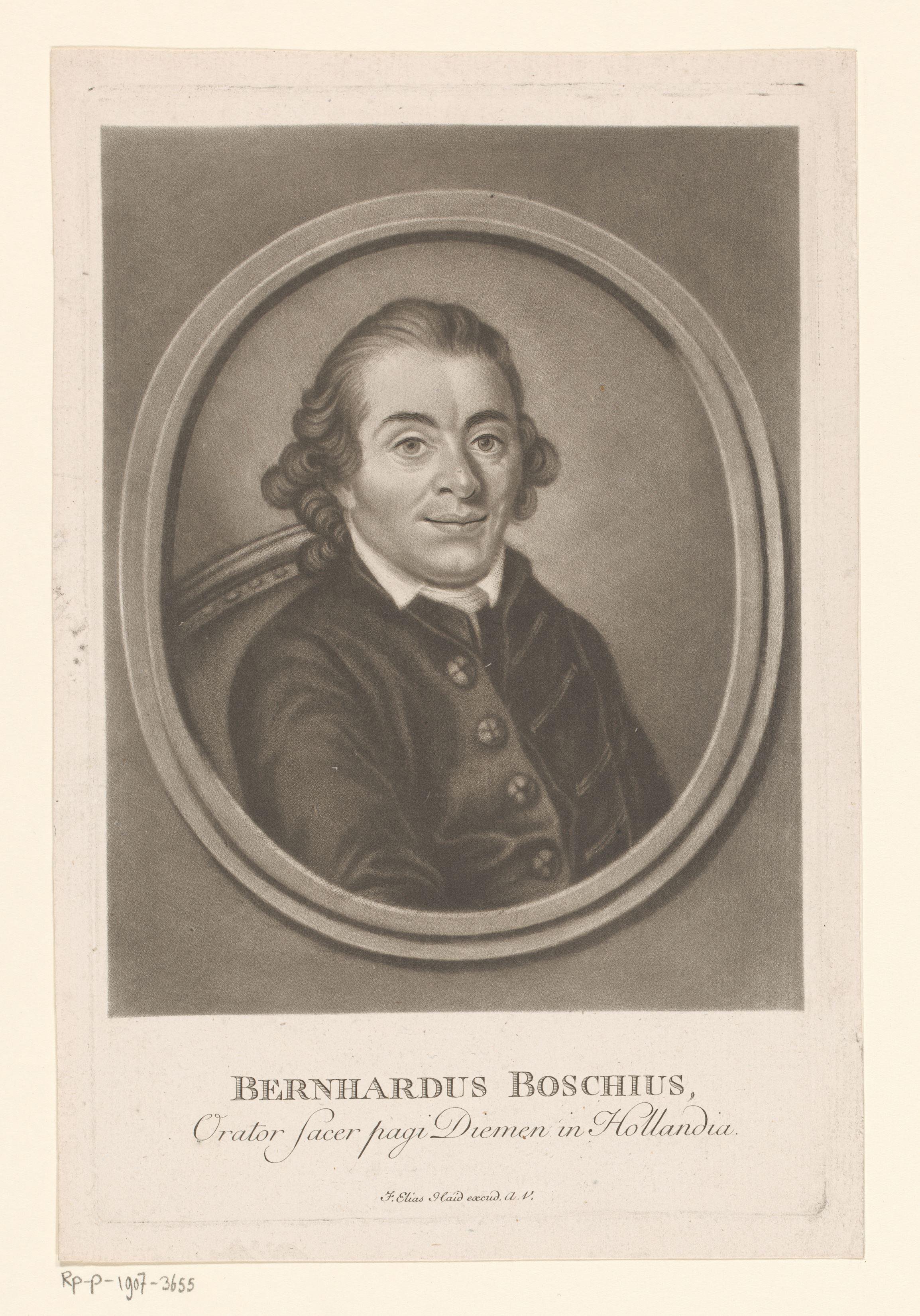 Portret van Bernardus de Bosch