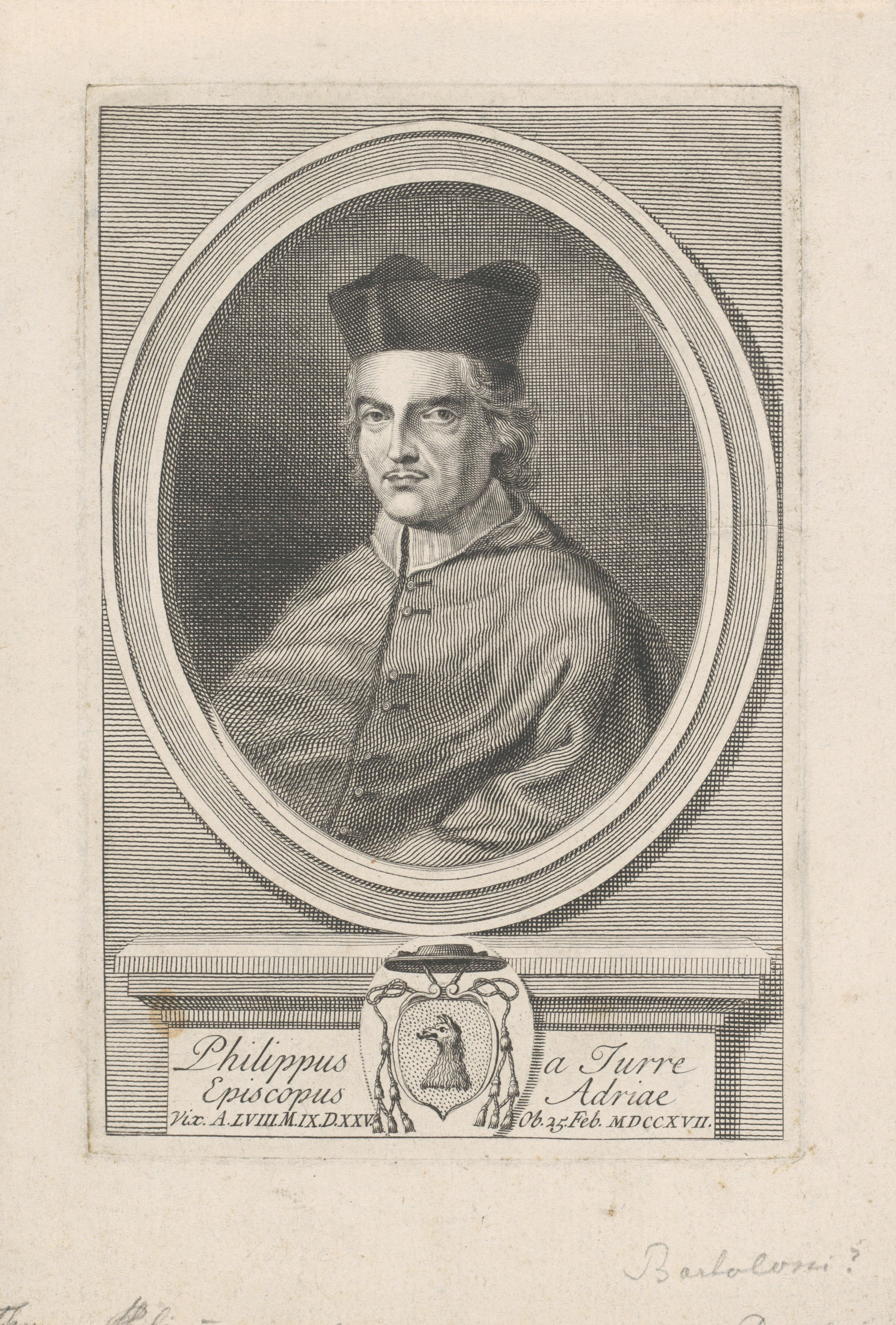 Portret van bisschop Filippo della Torre