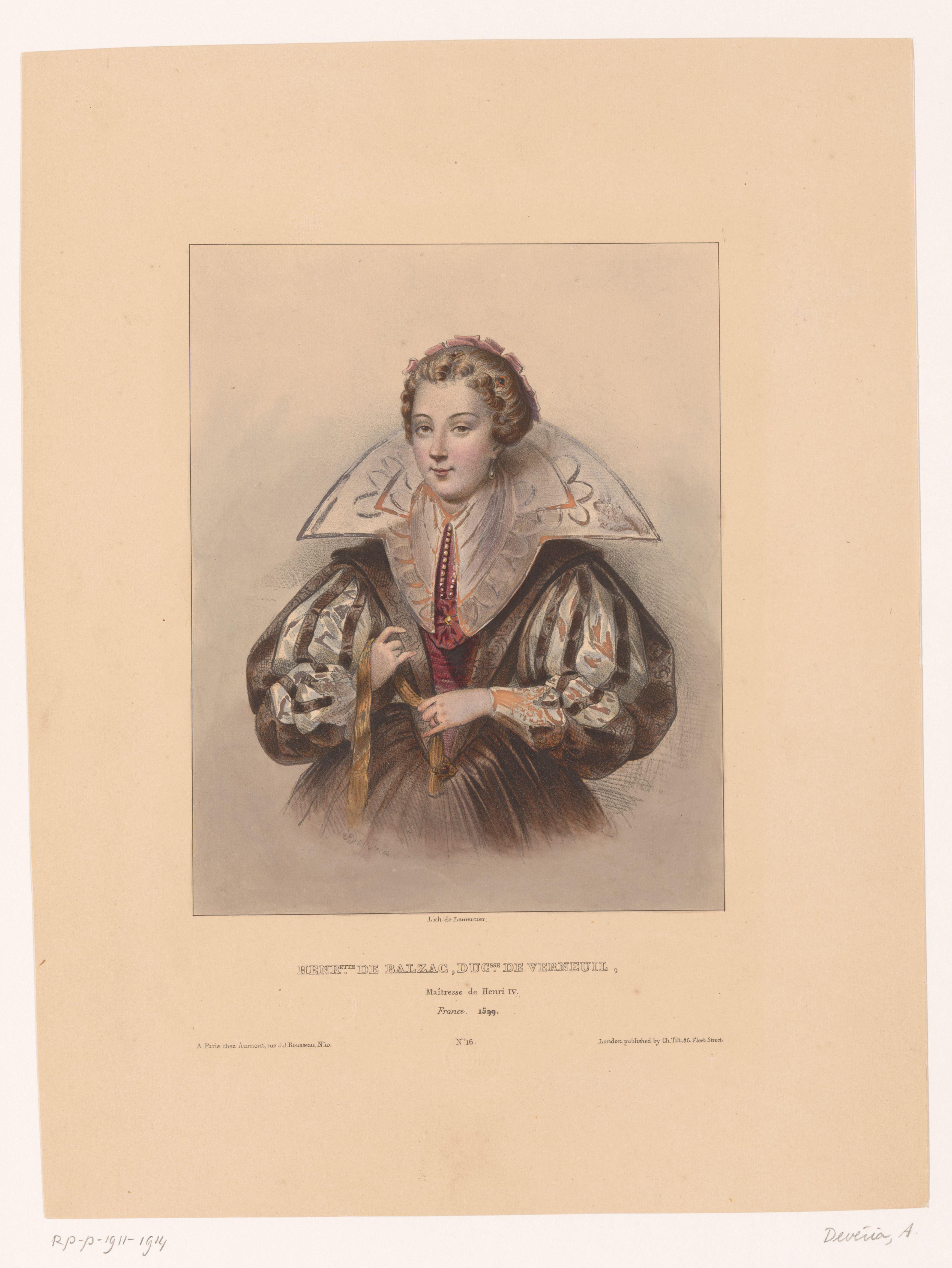 Portret van Catherine Henriette de Balzac d'Entragues