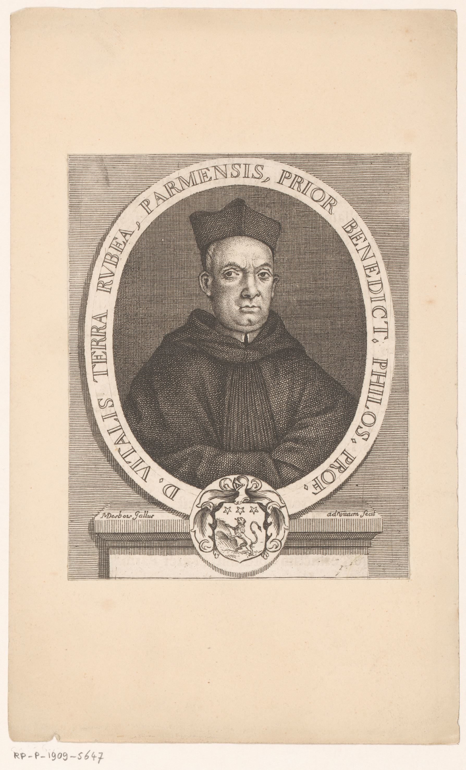 Portret van D. Vitalis Terra Rubea