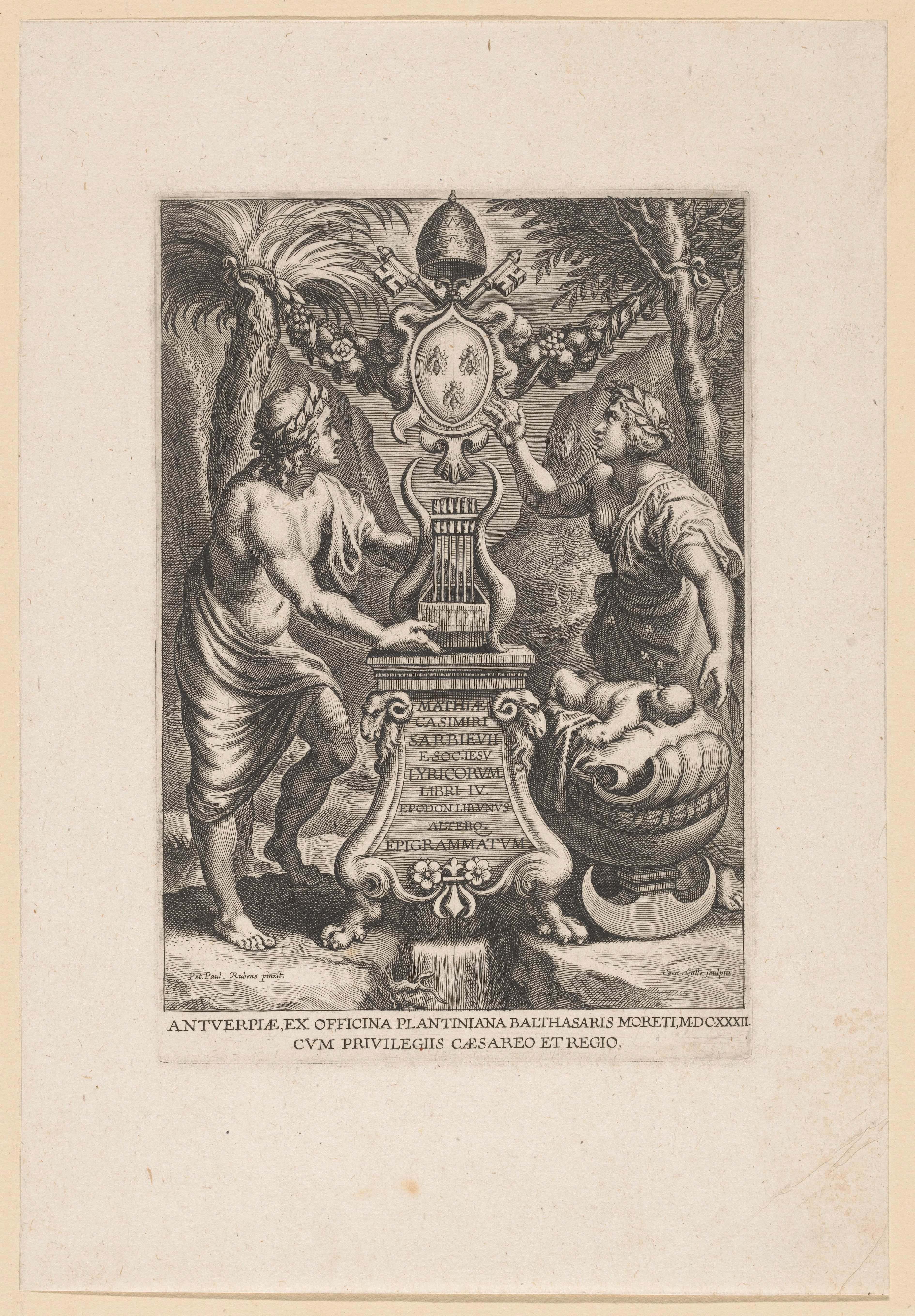 Apollo en Erato bij de bron van Hippocrene