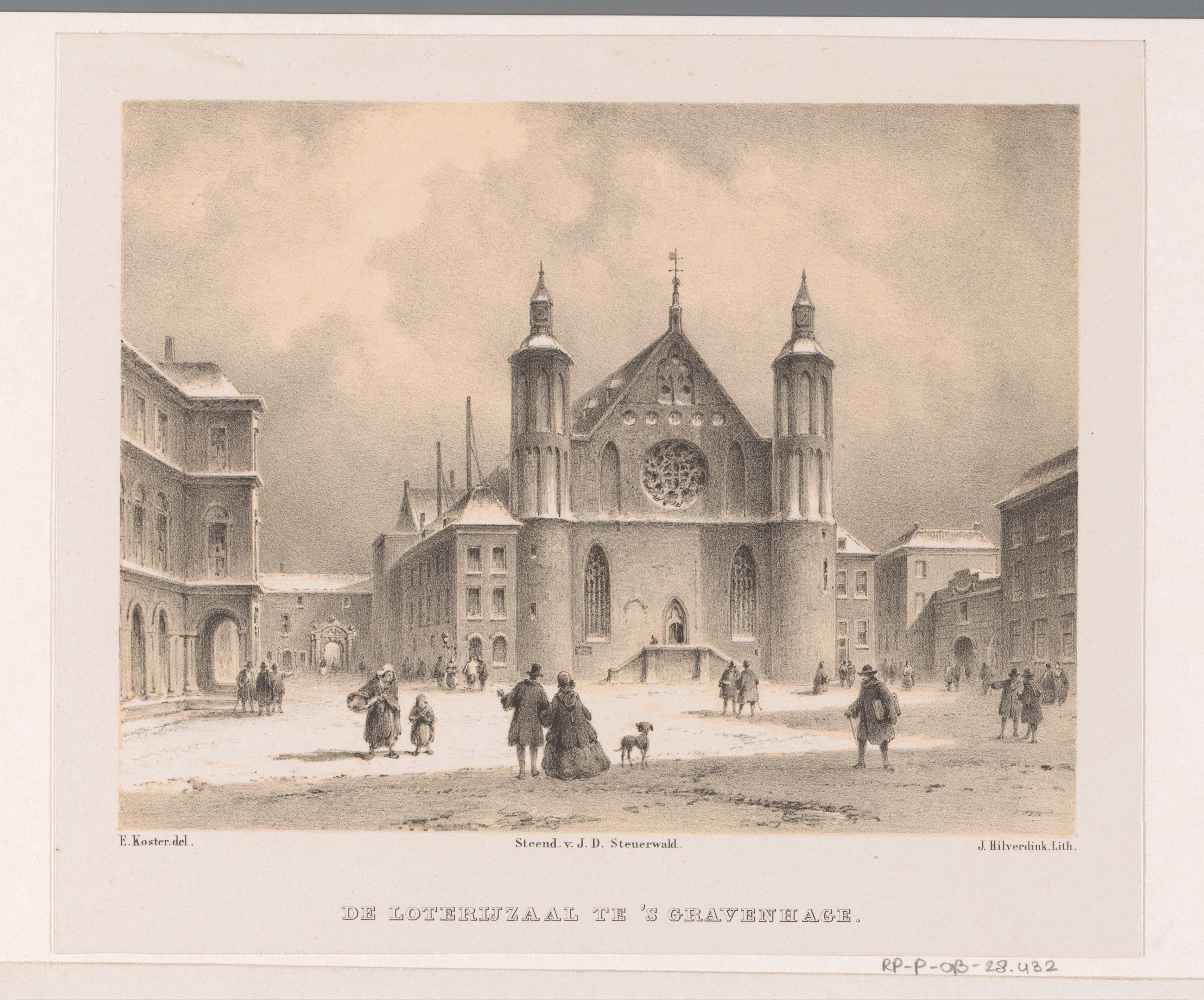 Loterijzaal op het binnenhof in Den Haag