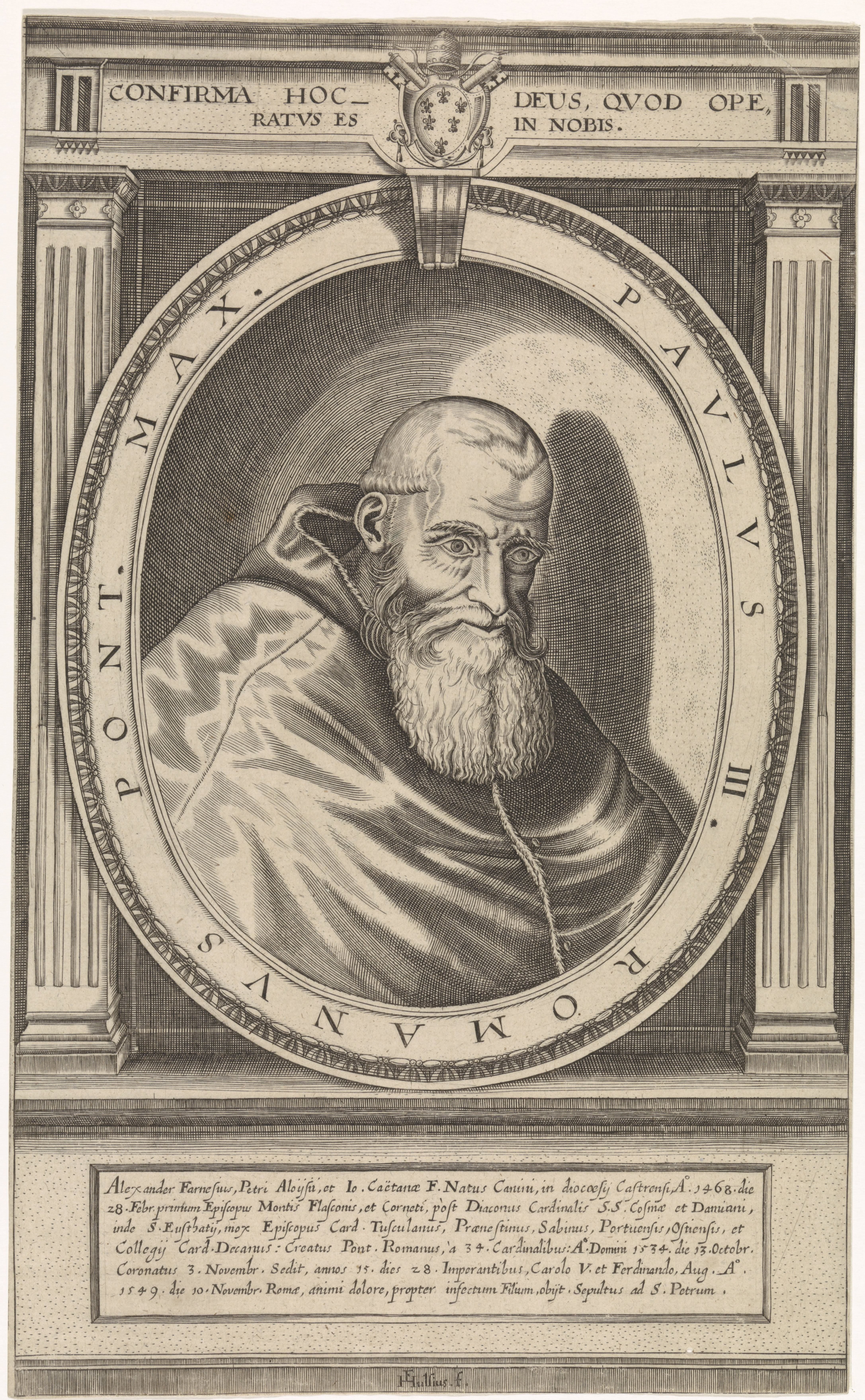 Portret van paus Paulus III