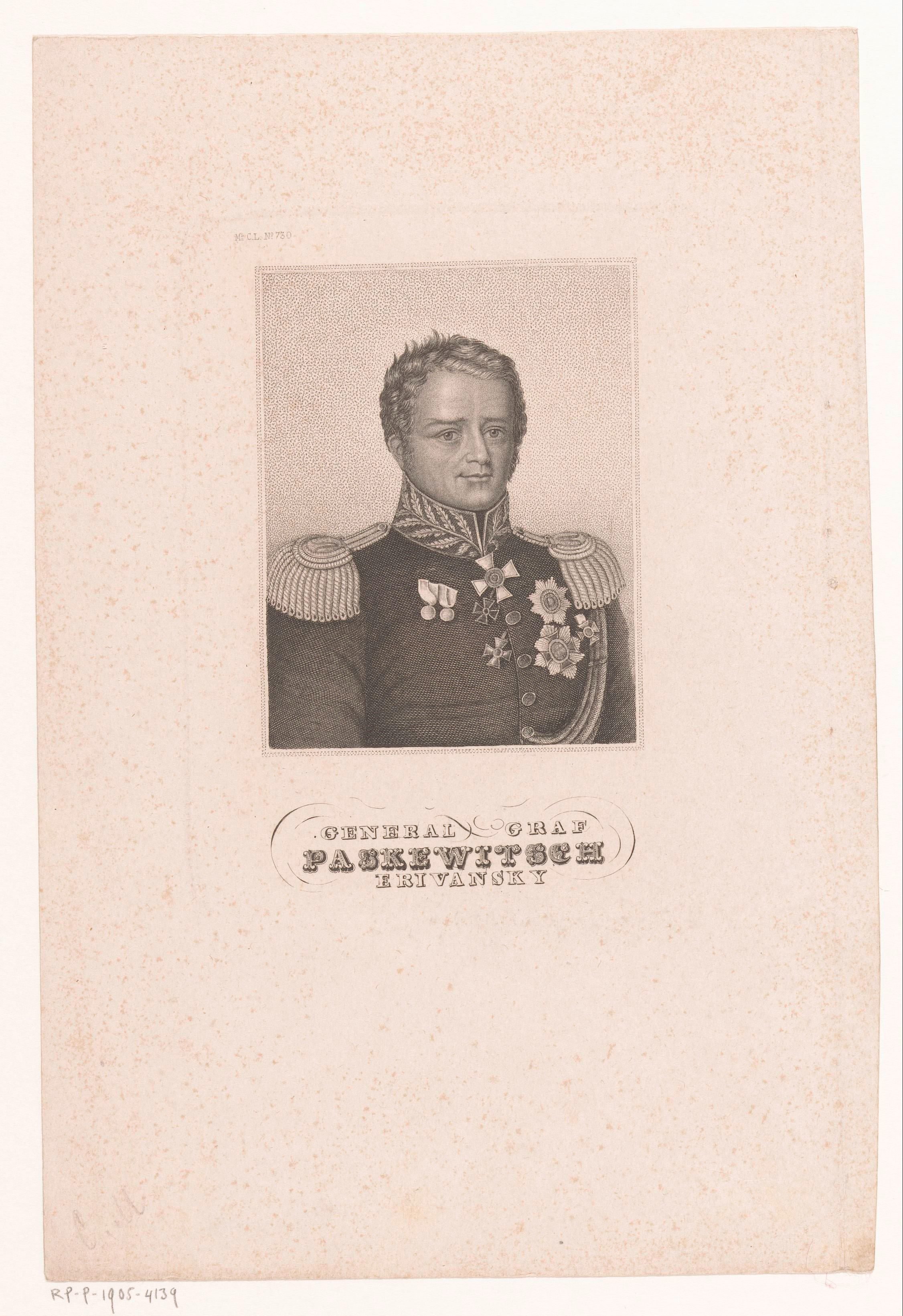 Portret van Ivan Paskevitsj