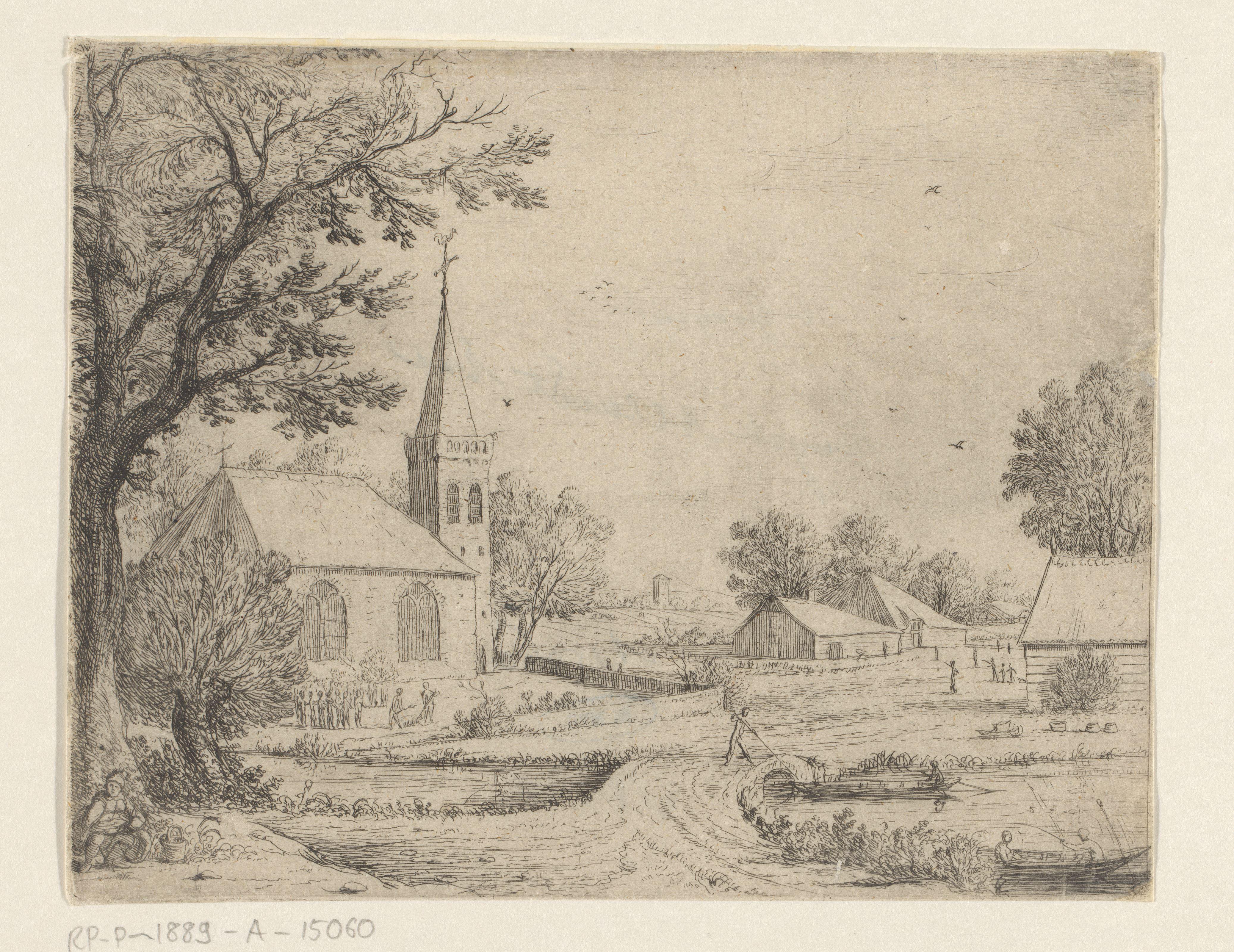 Grafdelvers voor een kerk