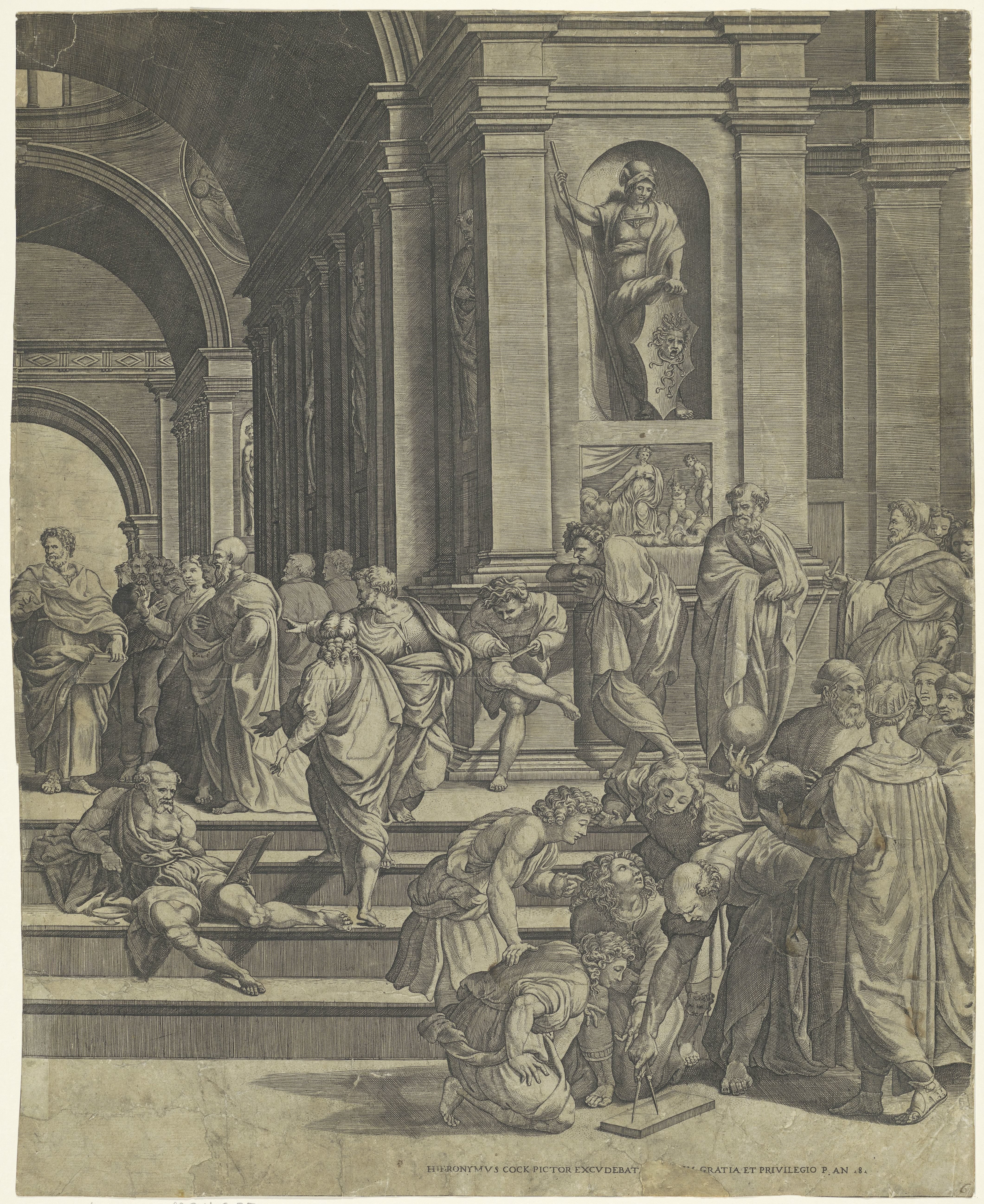 De School van Athene (rechter deel)