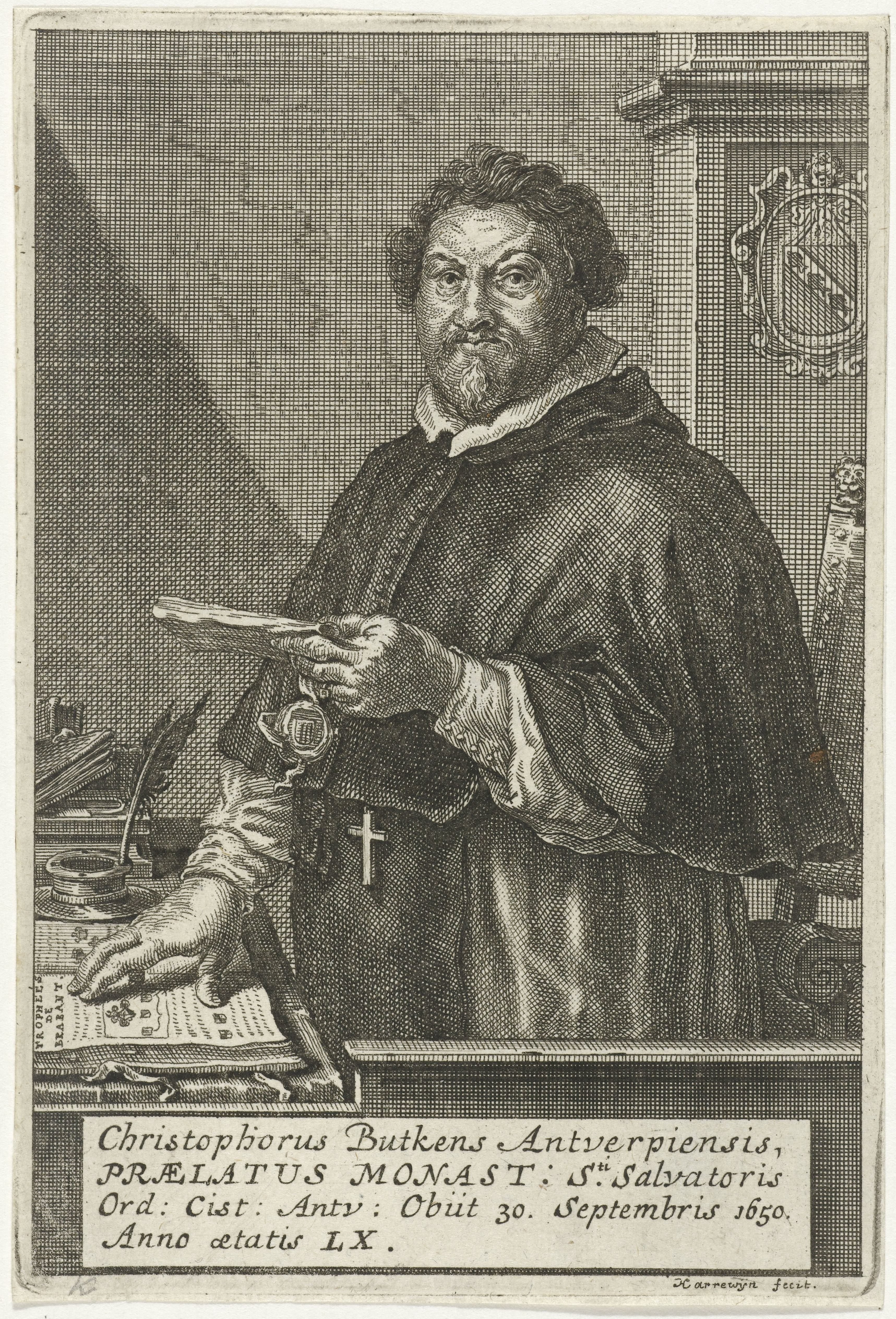 Portret van Christophorus Butkens