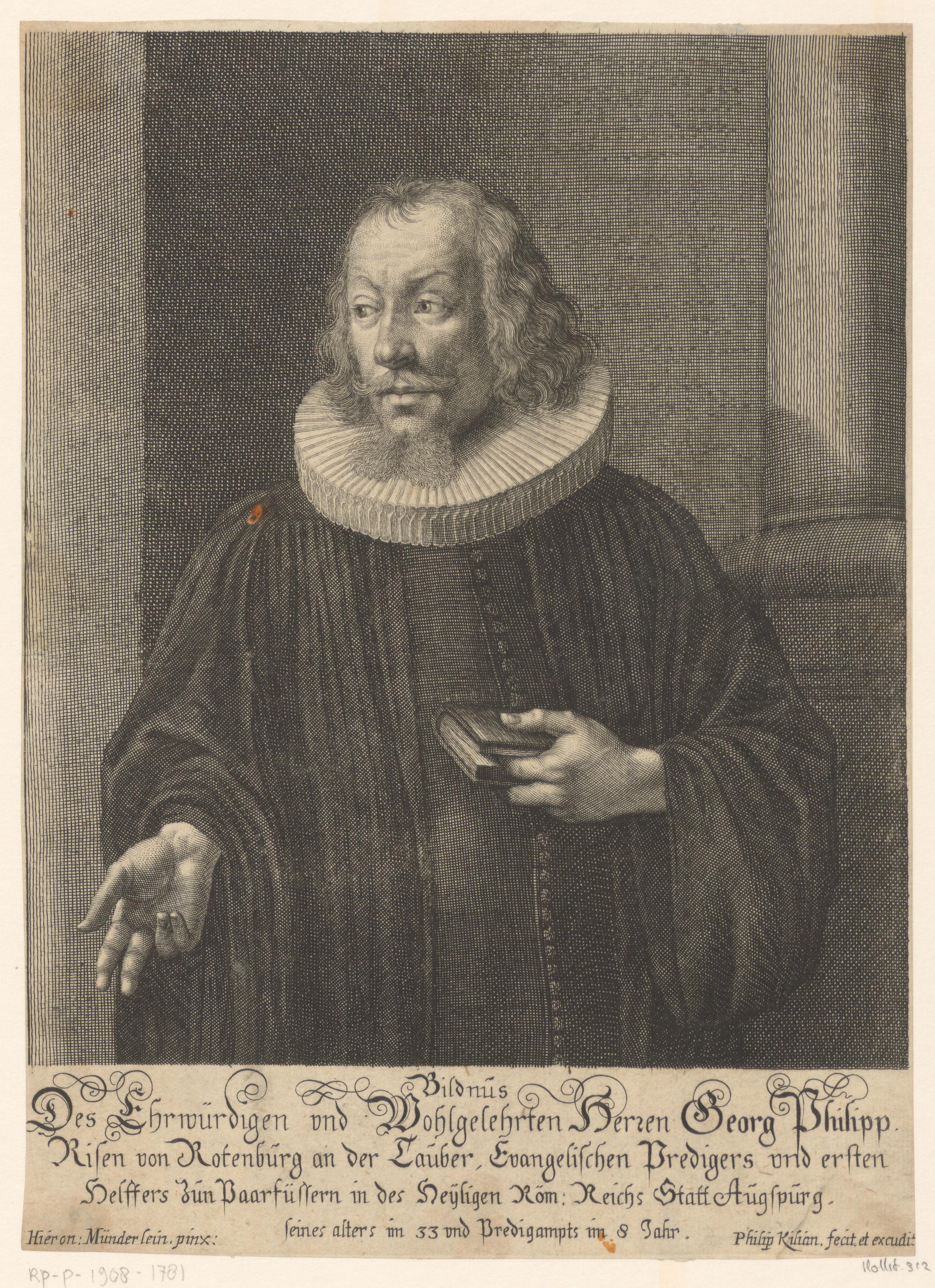 Portret van Georg Philipp Ris