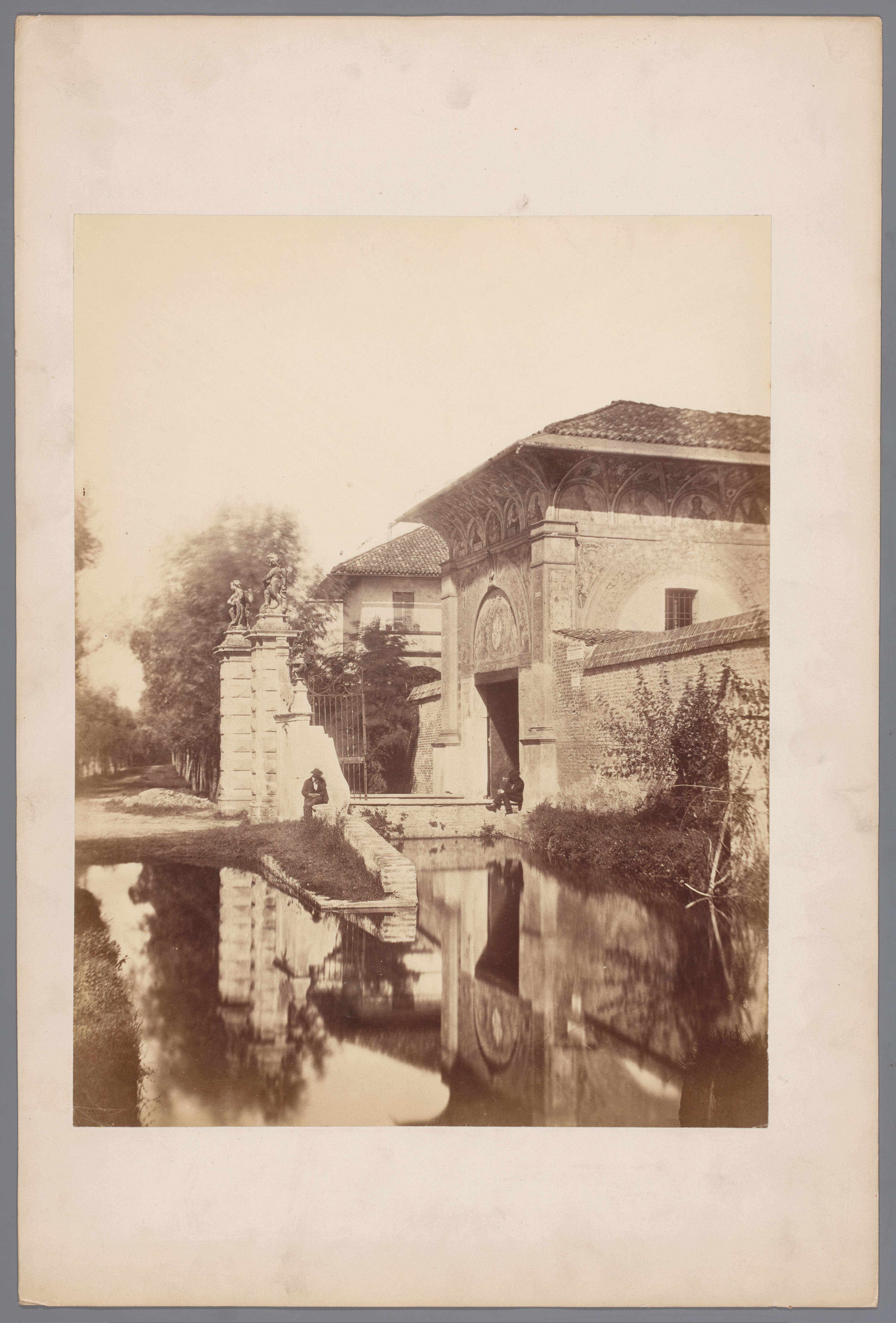 Poort van het Certosa di Pavia, Italië