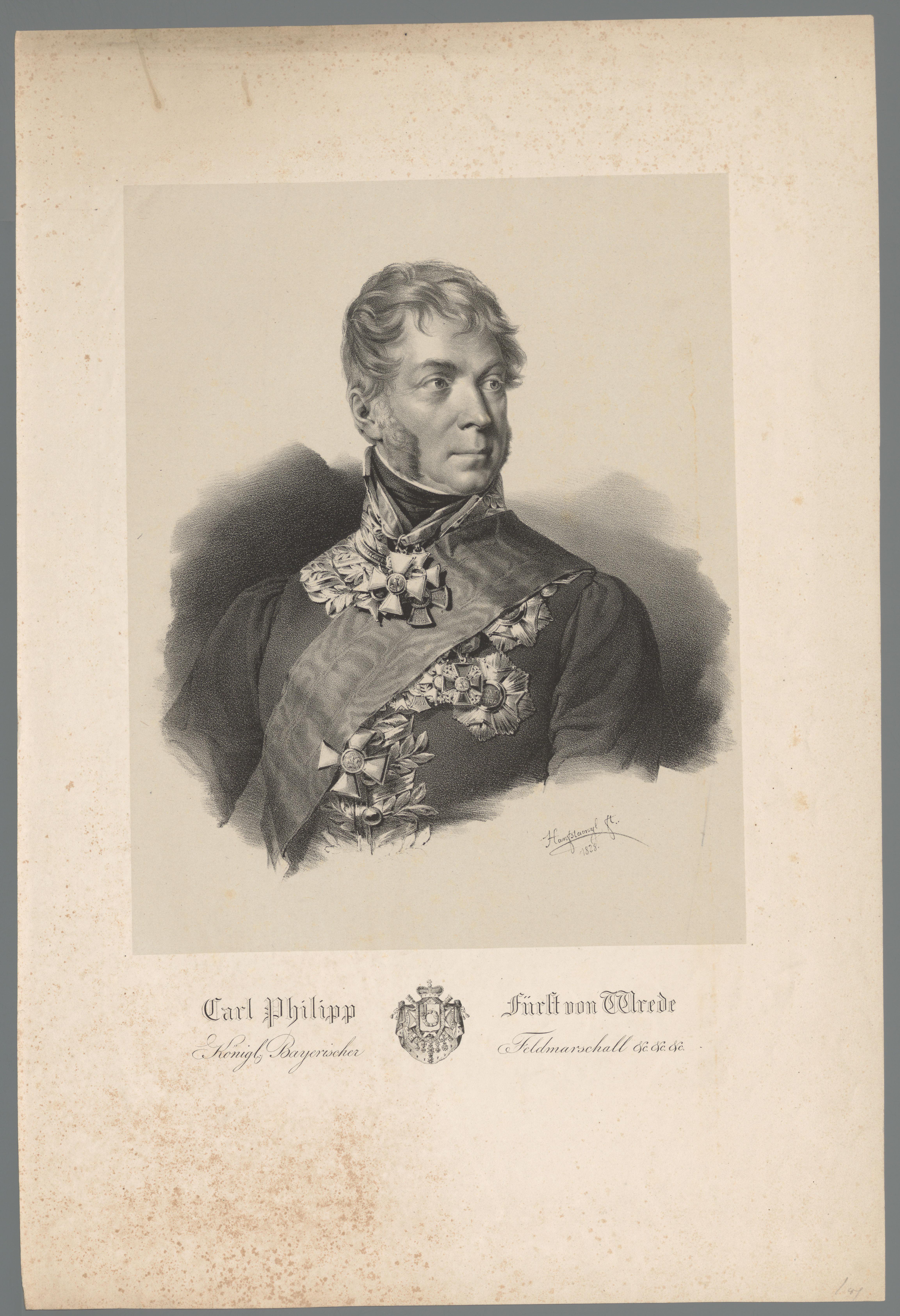Portret van Carl Philipp von Wrede