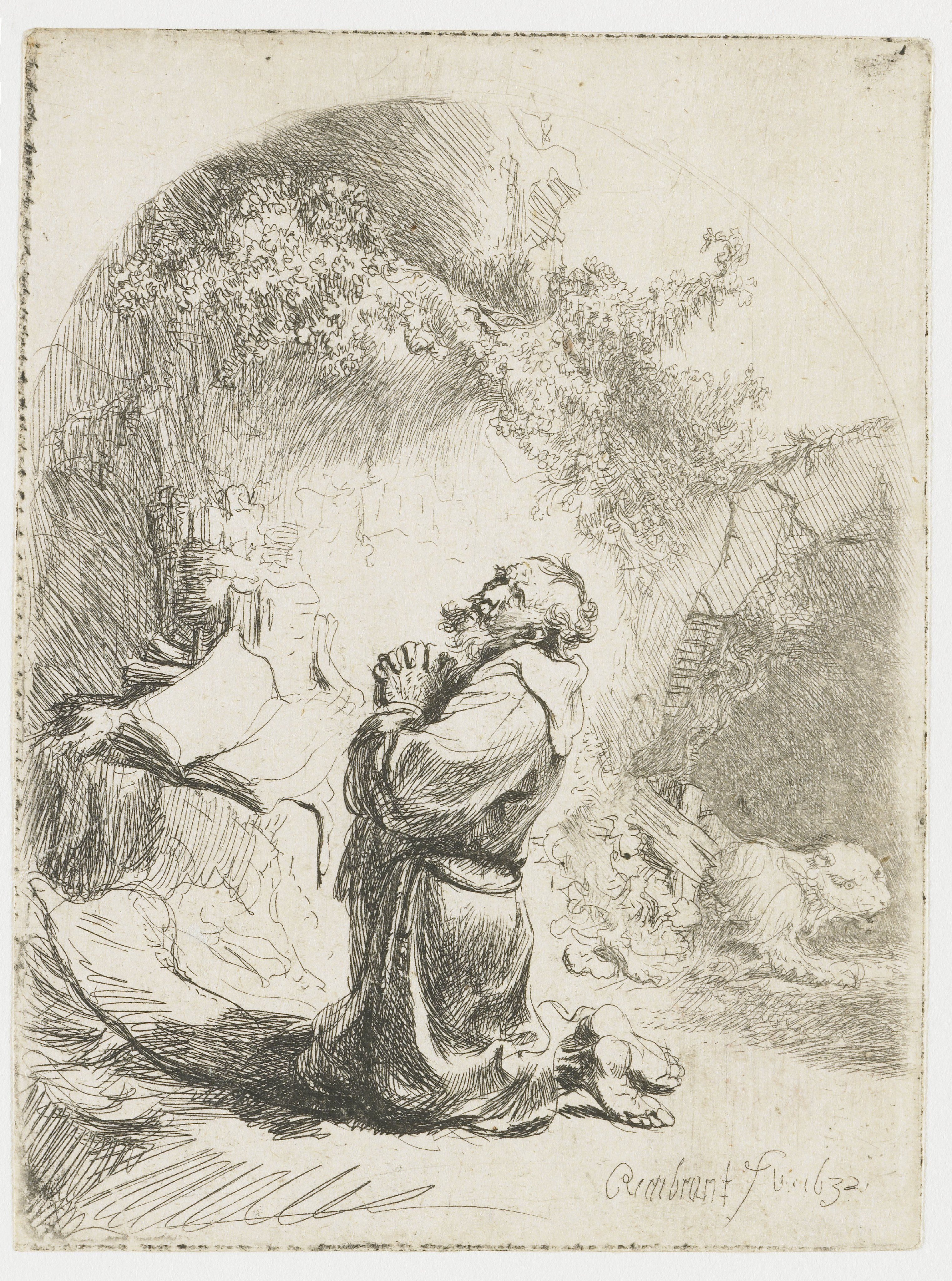 Hieronymus in gebed