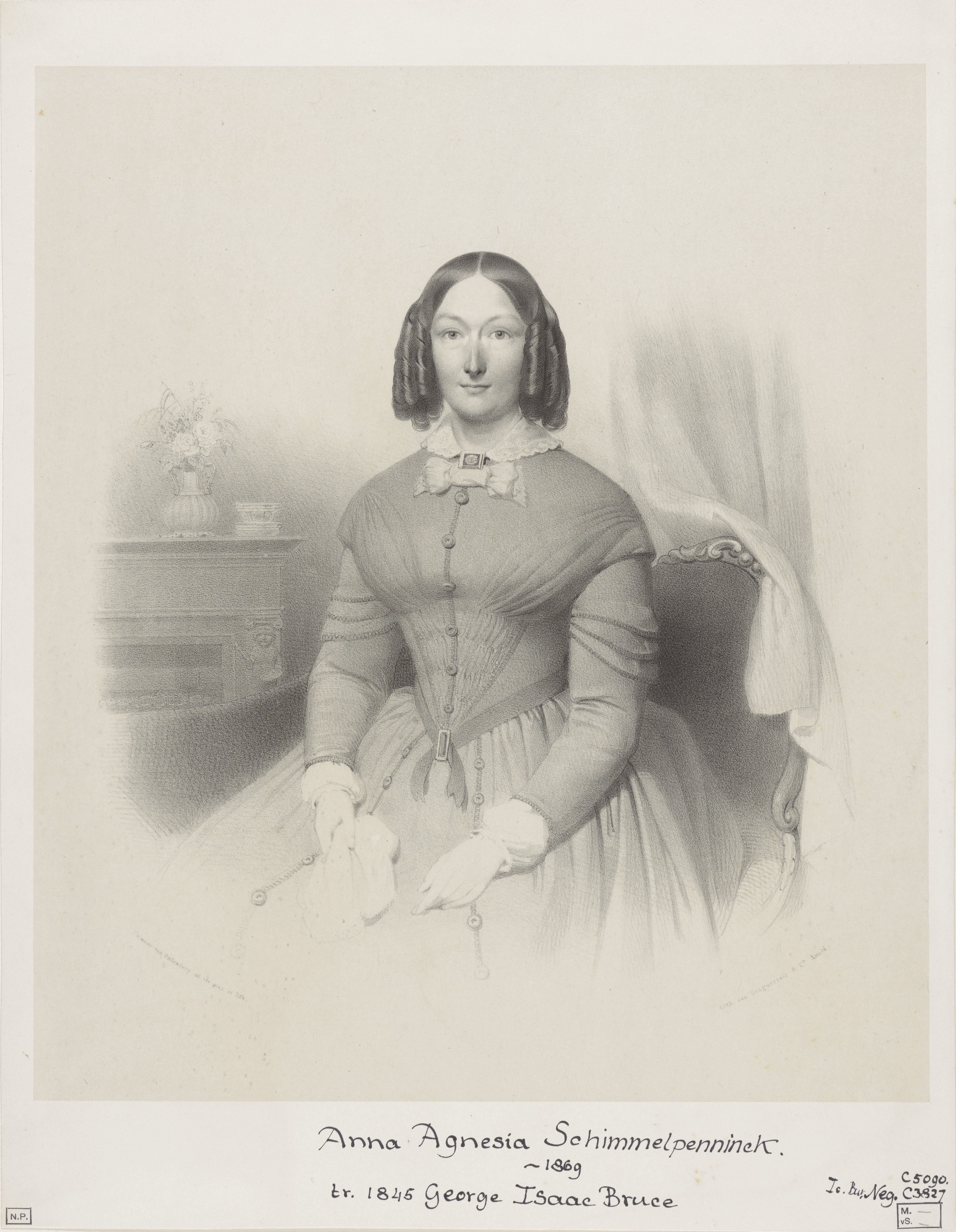 Portret van Anna Agnesia Bruce-Schimmelpenninck
