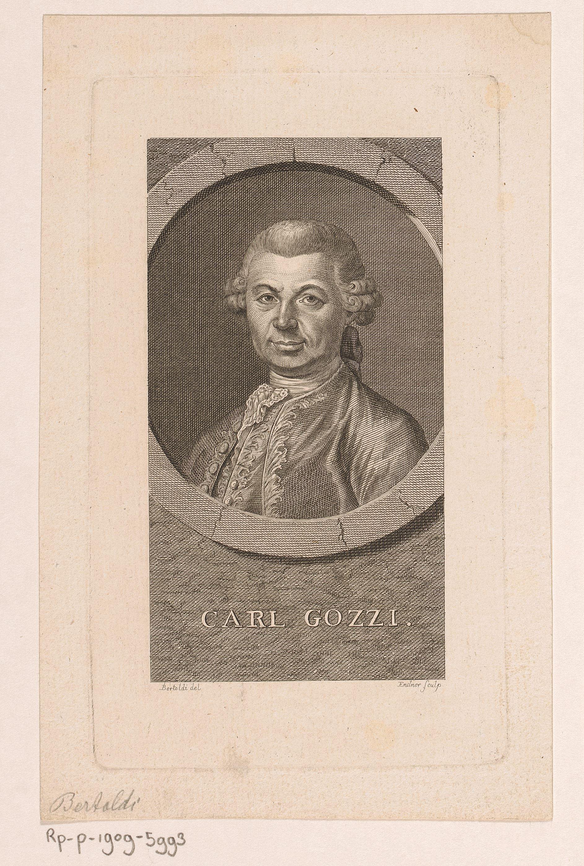 Portret van Carlo Gozzi